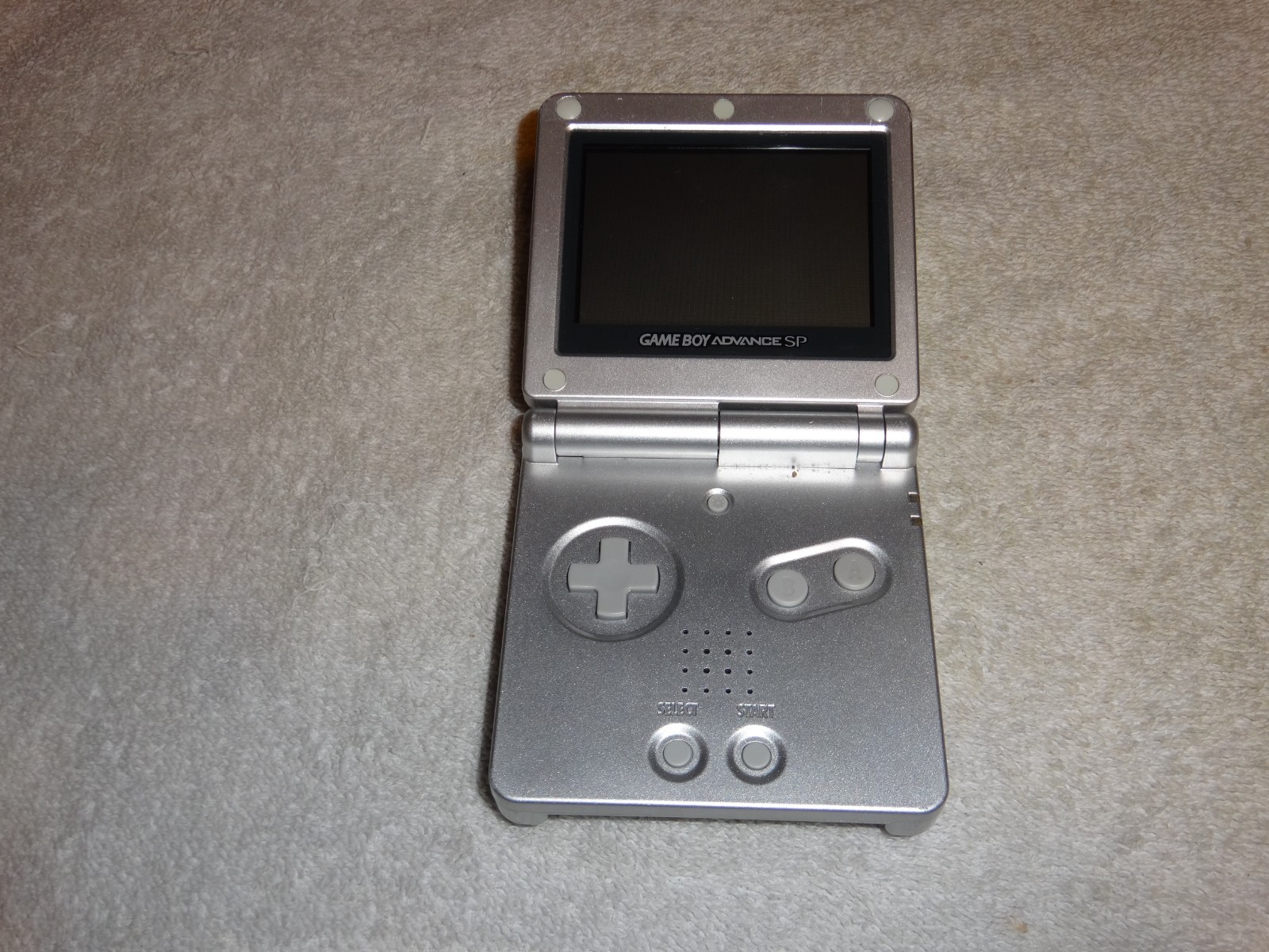 LOT OF 2 Nintendo Gameboy Advance SP bundle Metal Silver Handheld untested WOW!!