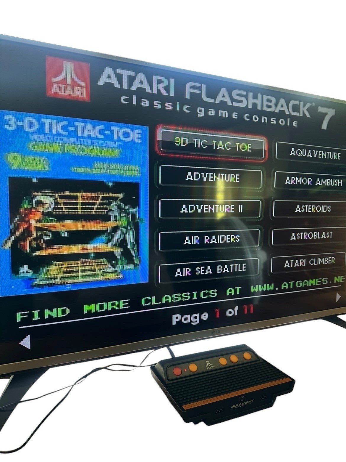 Atari Flashback 7 Classic Video Game Console Deluxe 101 Built In Games Tested