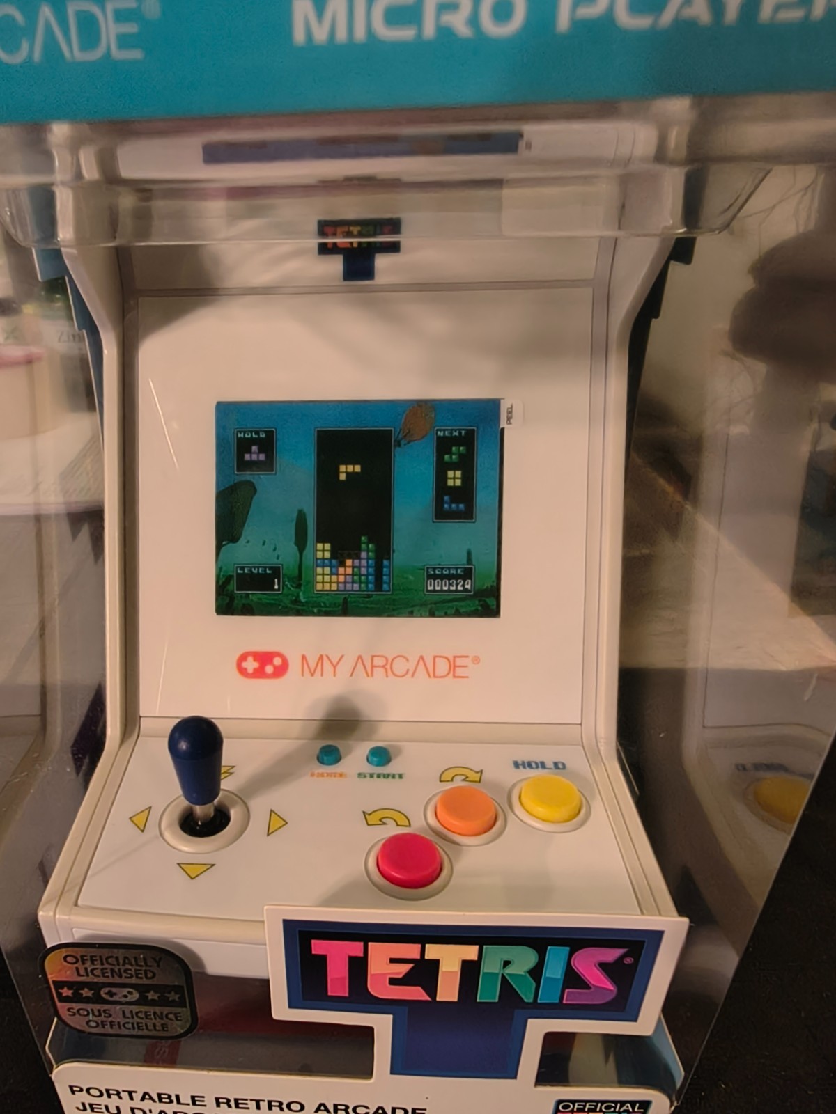 My Arcade Tetris Micro Player Pro Portable Retro Mini Arcade Machine – White New