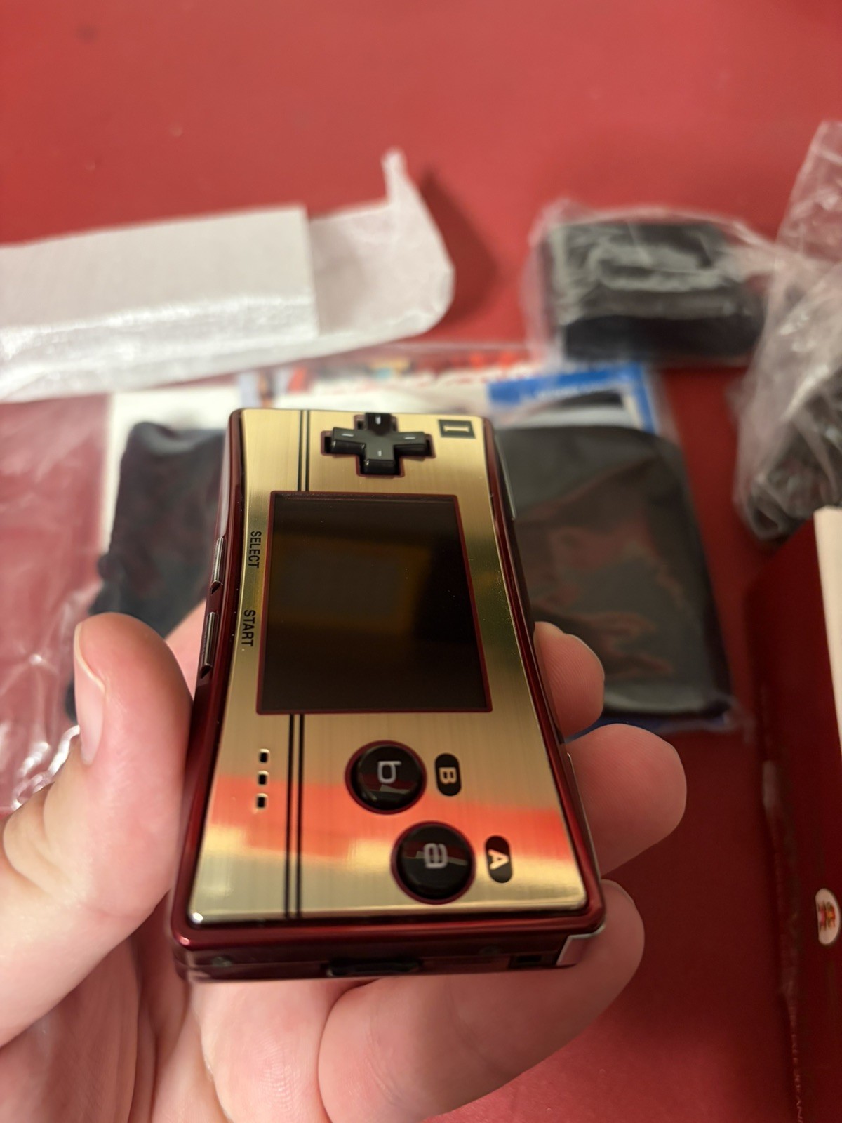 Nintendo Game Boy Micro – 20th Anniversary Edition Handheld System – Gold/Red