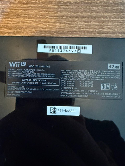 Wii U Console Bundle * ***Does NOT Include Handheld