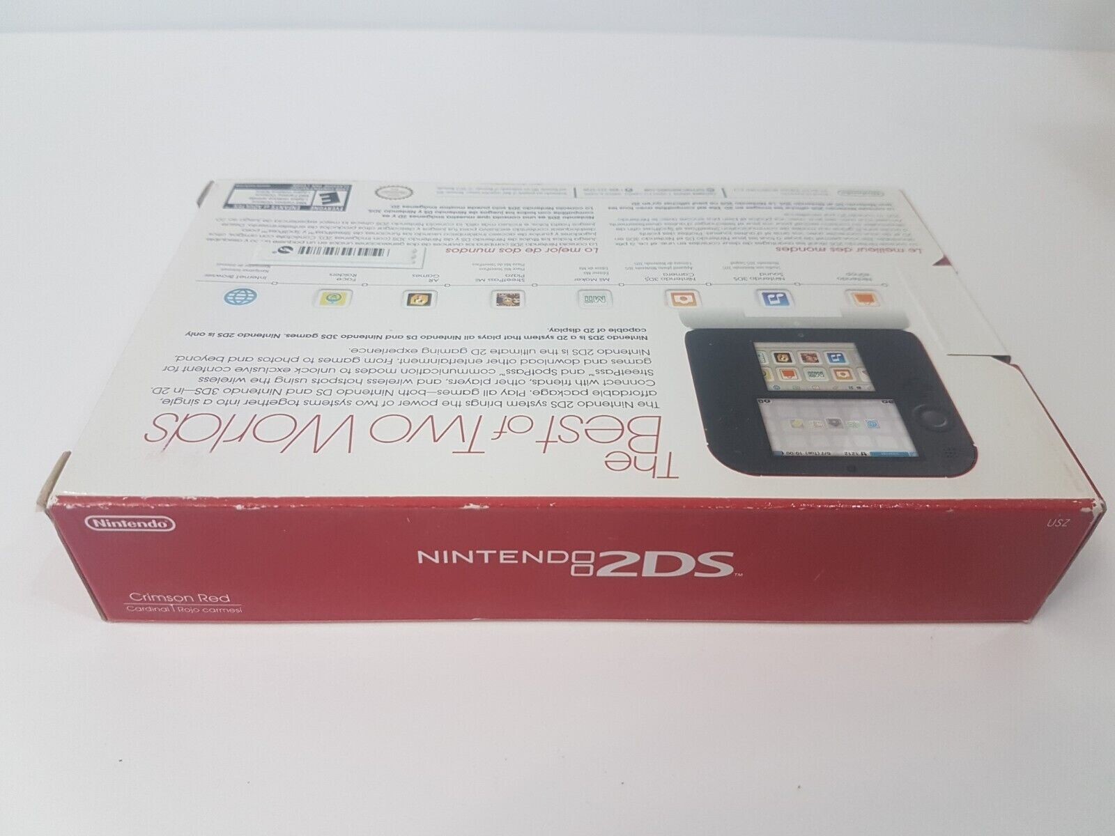 Nintendo 2DS: Crimson Red Console [Brand New Factory Sealed!]