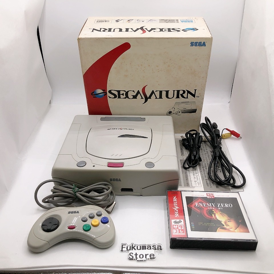 Sega Saturn Console System HST-3220 Box Japan NTSC-J White Japanese Tested