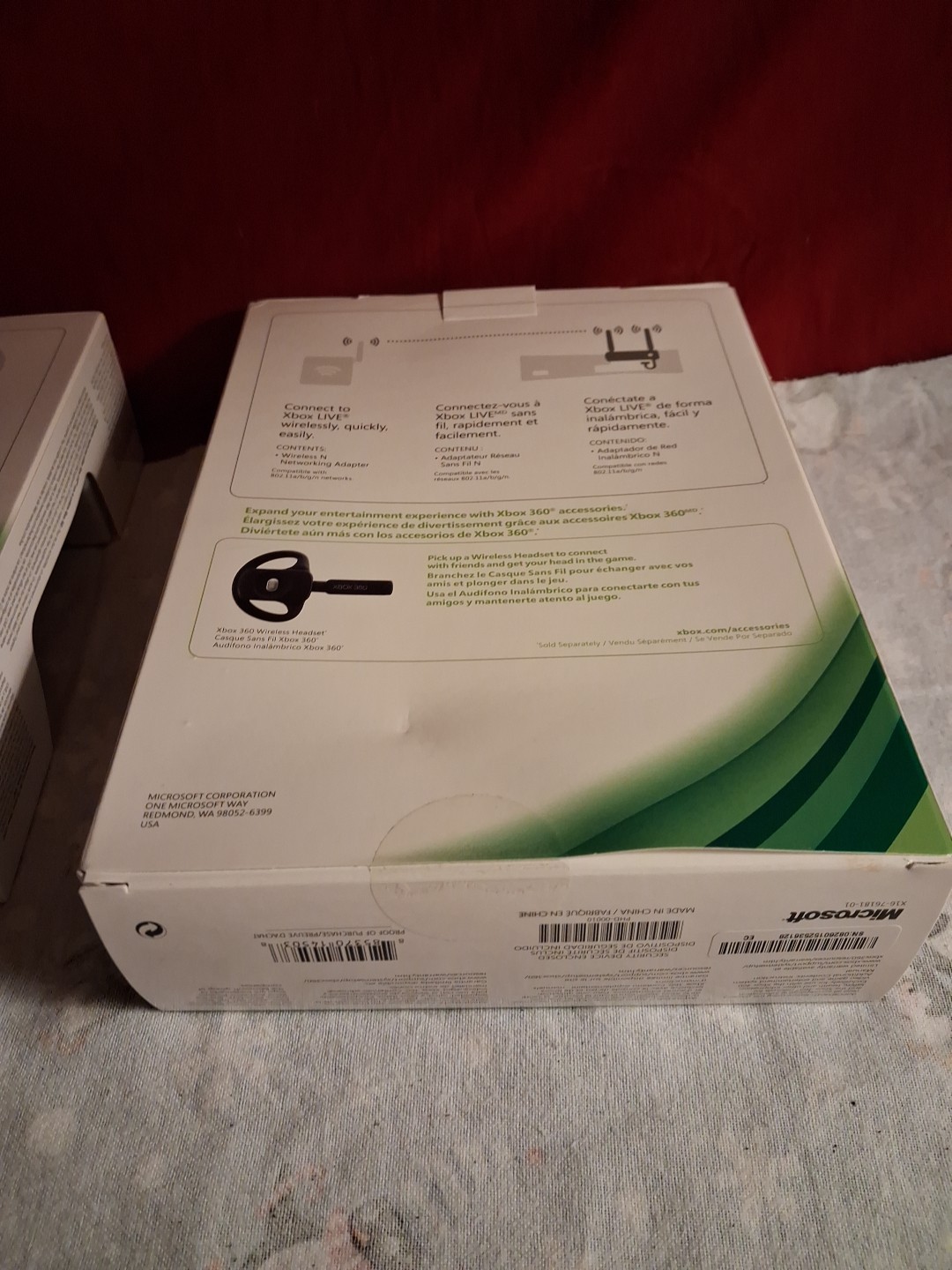 XBox 360 Pro White Console W/kinect Sensor 2 Controllers Play&charge Set In Box