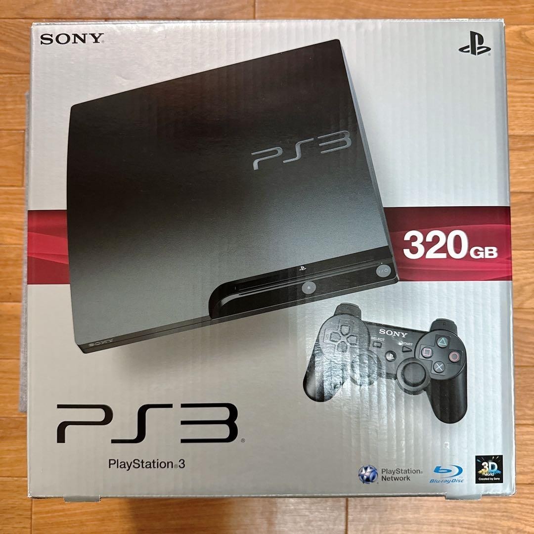 Sony Playstation 3 PS3 Slim Black Game Console 320GB New In Box