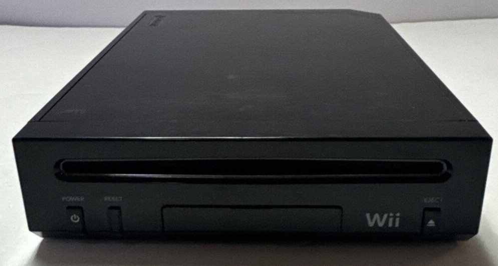 Nintendo Wii – Black Console OEM Bundle – RVL-101 – Tested