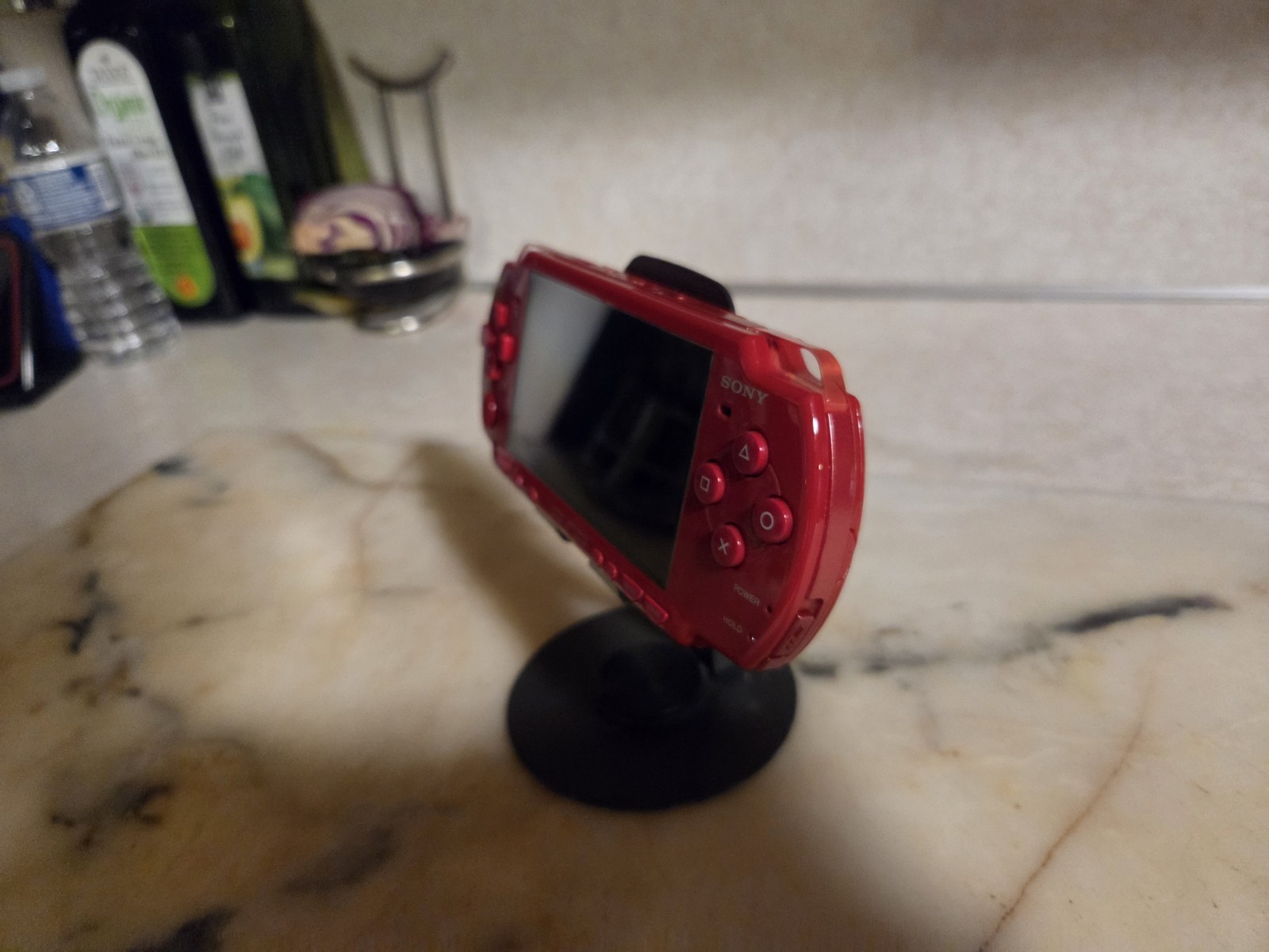 Sony PSP-2001 Red Handheld System w/ 1GB Memory Stick, 1200mAh Battery, Wi-Fi