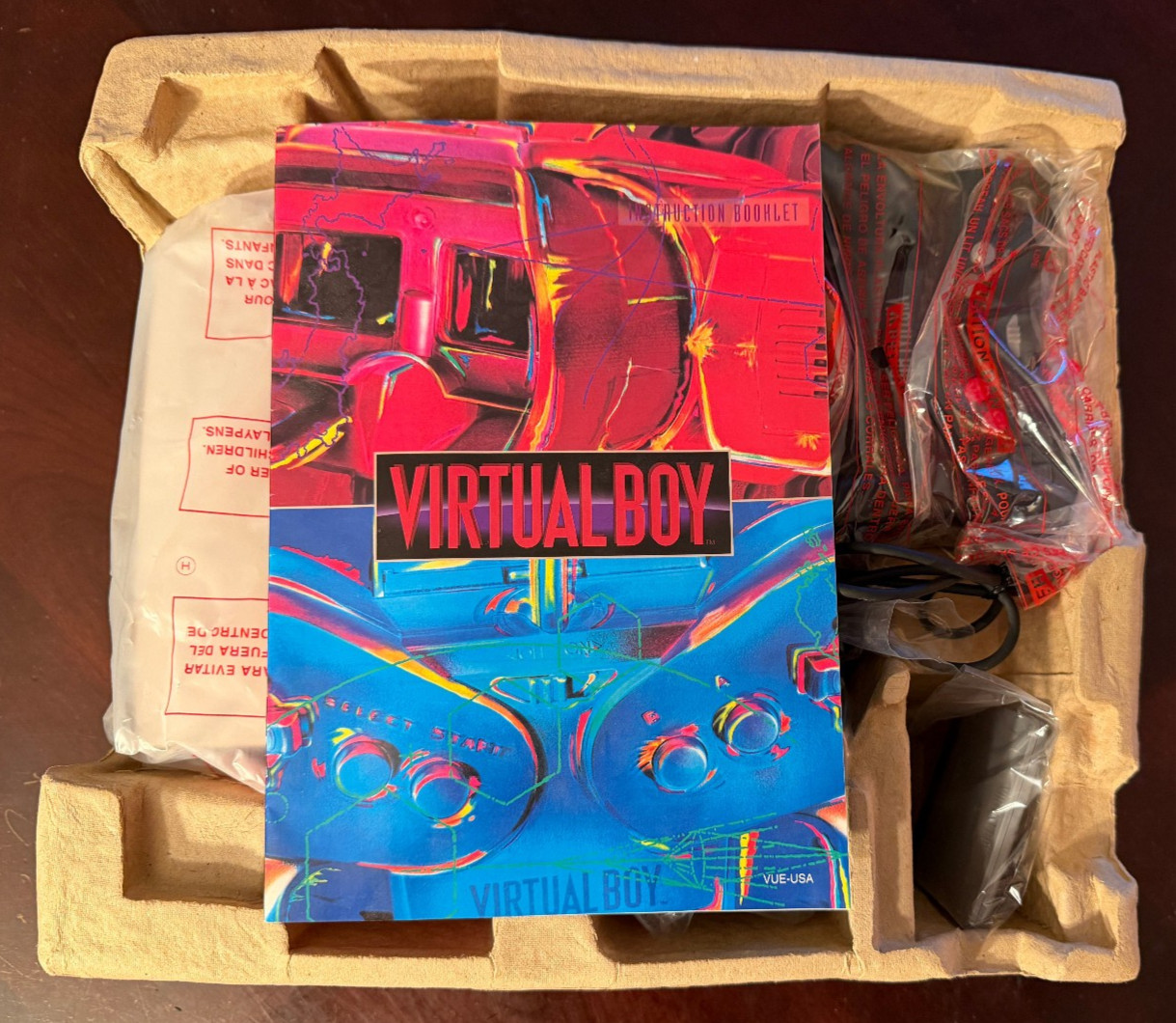 Nintendo Virtual Boy Console CIB w/AC Adapter, 5 games, Near Mint Cond