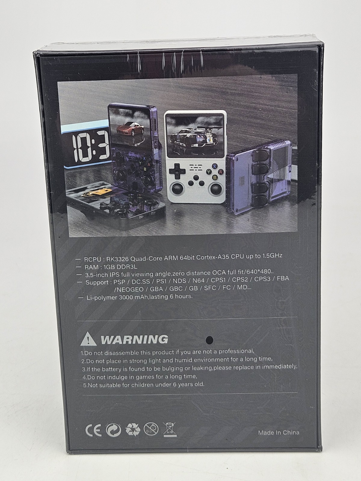 Retro Handheld Game Console 3.5 Inch IPS Screen Built-in 21000 Games R36S
