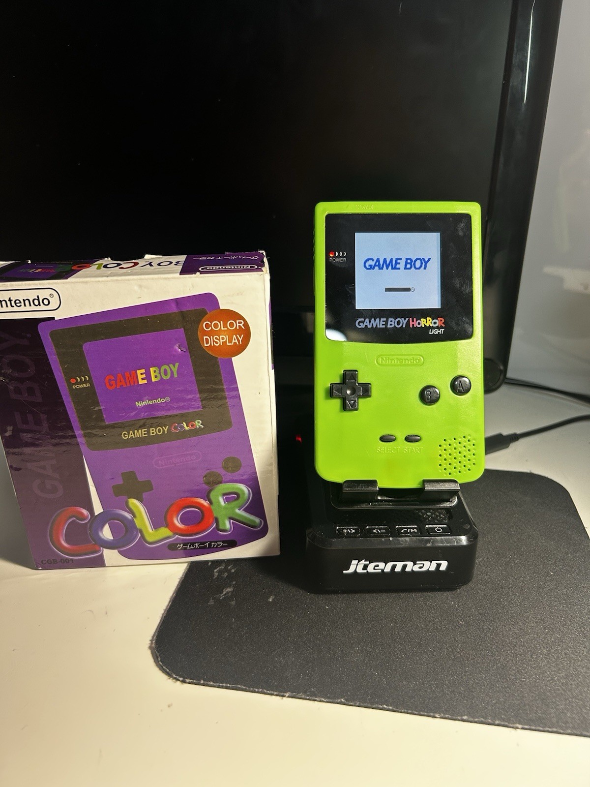 Game Boy Color W/IPS screen & (box From China)