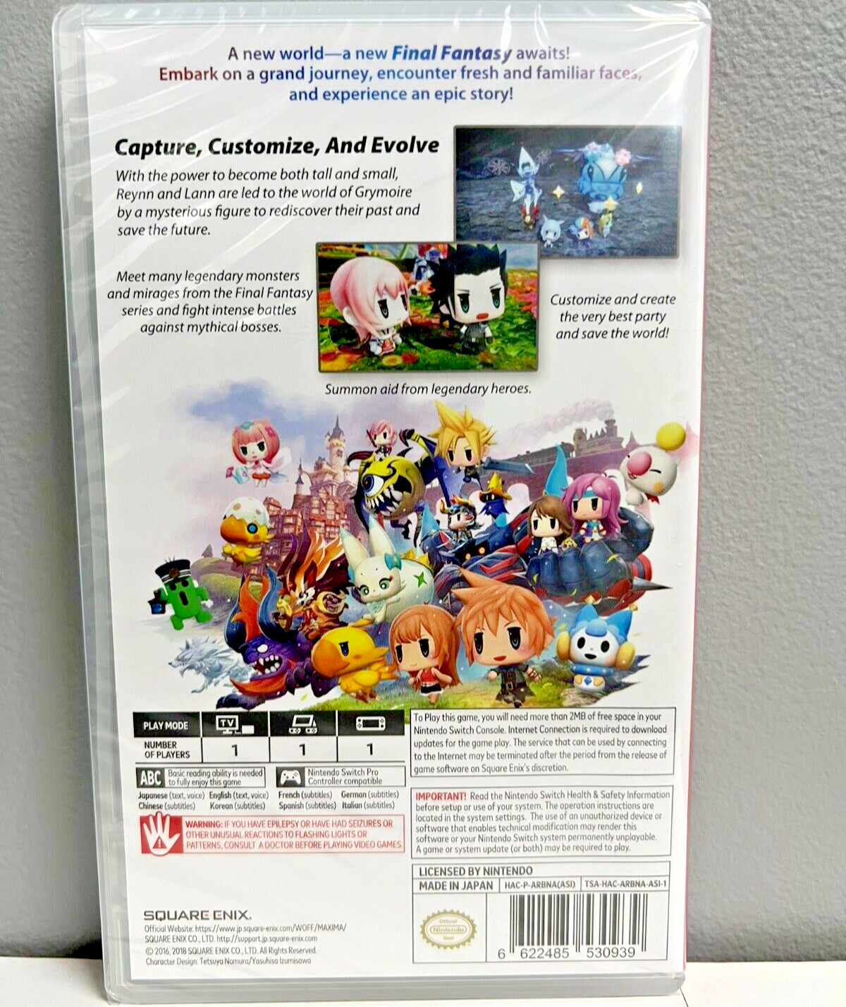 World of Final Fantasy Maxima Nintendo Switch Brand New Game Special (RPG 2018)
