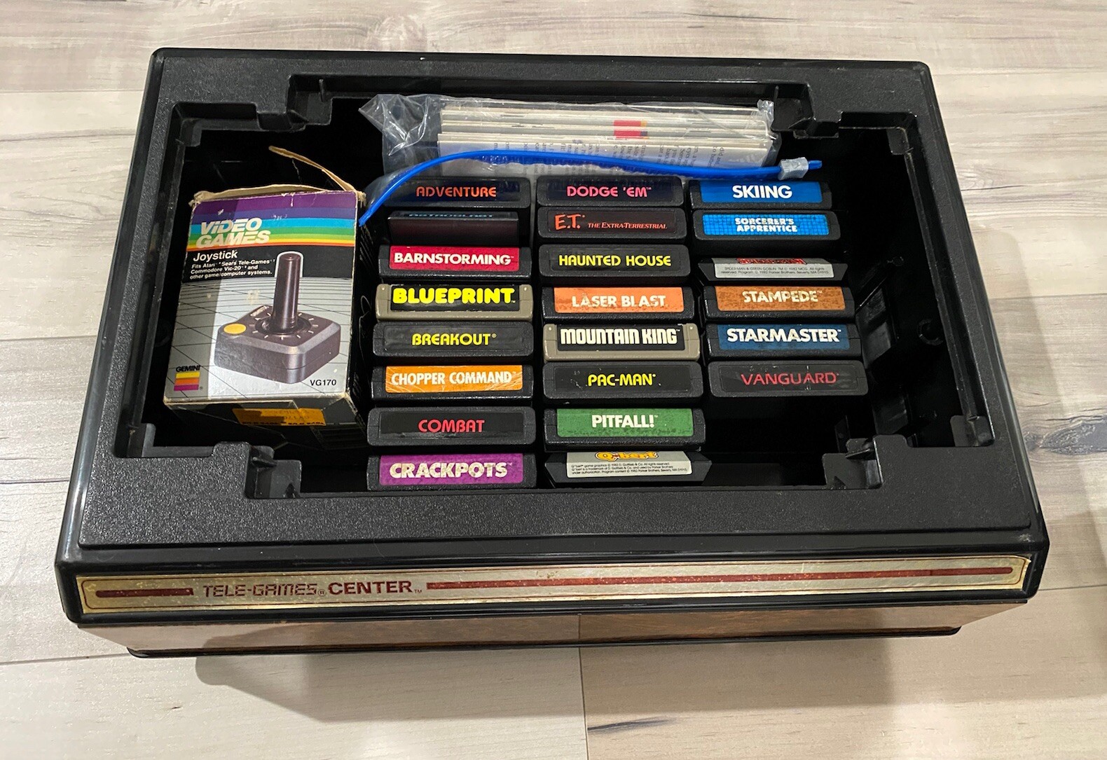 Atari 2600 Darth Vader Black Console W/ 24 Games, Controllers, Manuals & More
