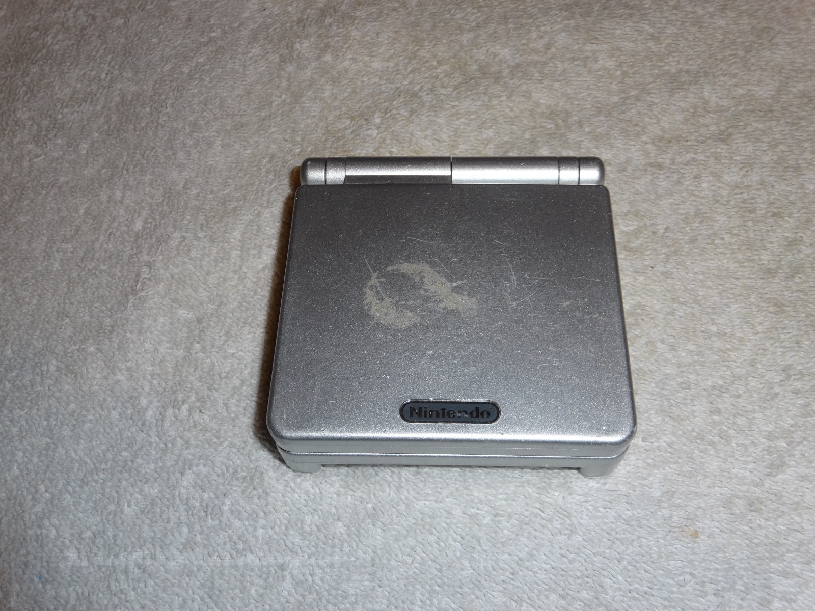LOT OF 2 Nintendo Gameboy Advance SP bundle Metal Silver Handheld untested WOW!!