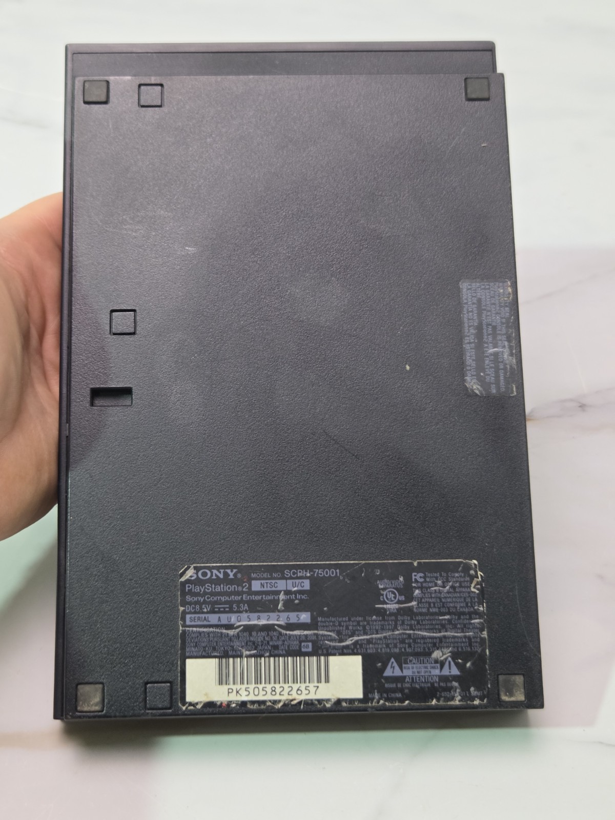 Sony PlayStation 2 PS2 Slim Black Console SCPH-70012 WILL NOT POWER ON