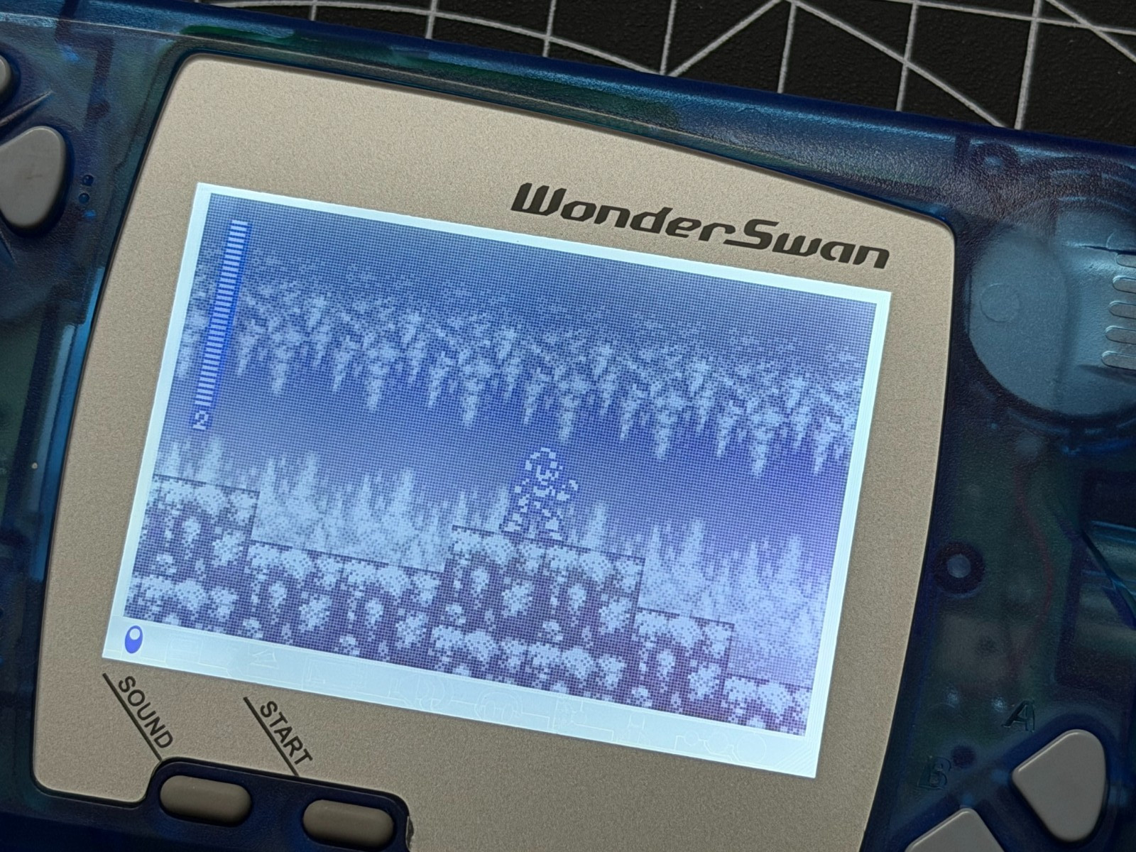 Bandai WonderSwan Mod Backlight For Original Screen – Skeleton Blue