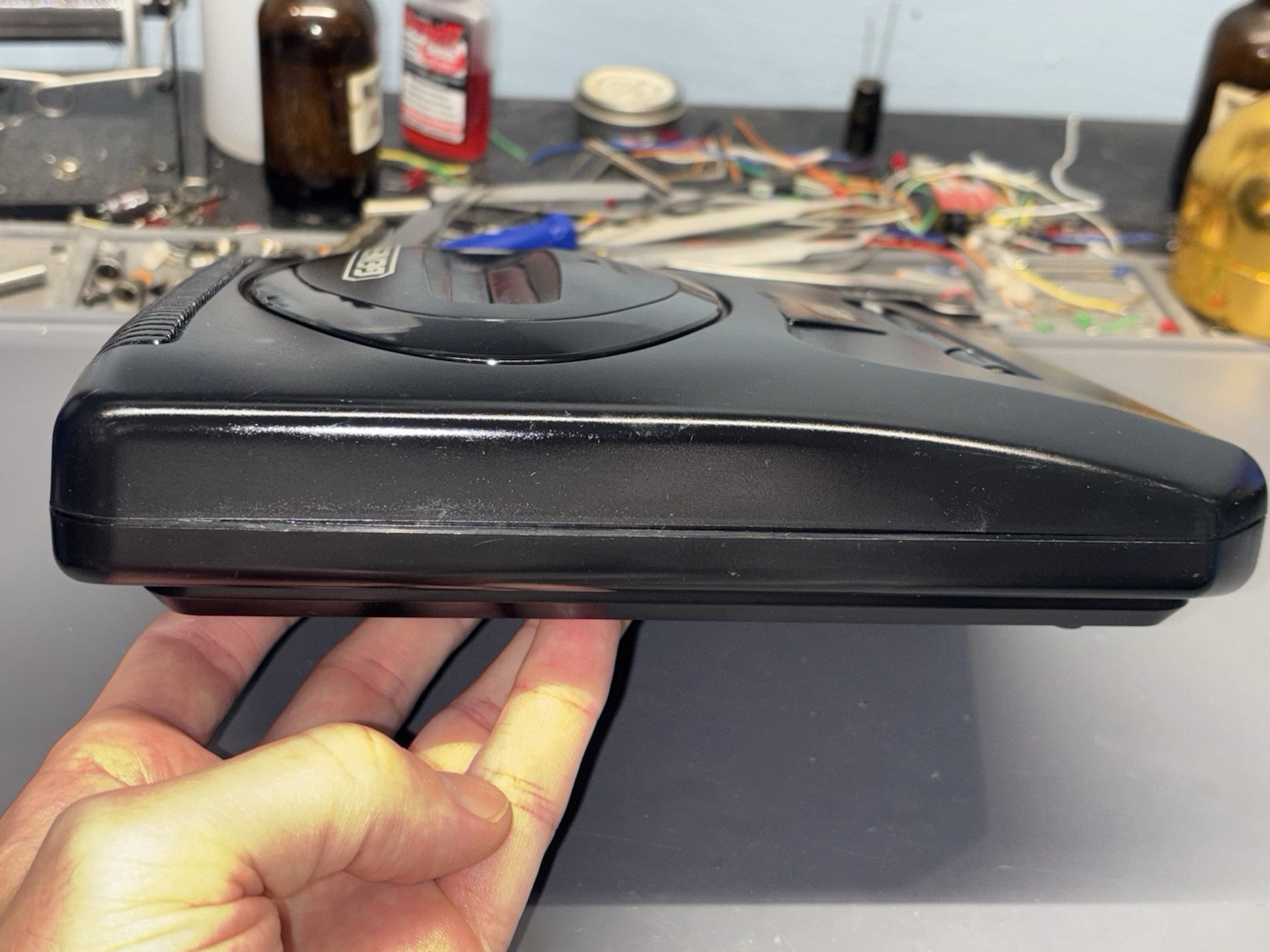 Ultimate Sega Genesis 3BP Triple Bypass RGB Model 2 Console Recapped LED