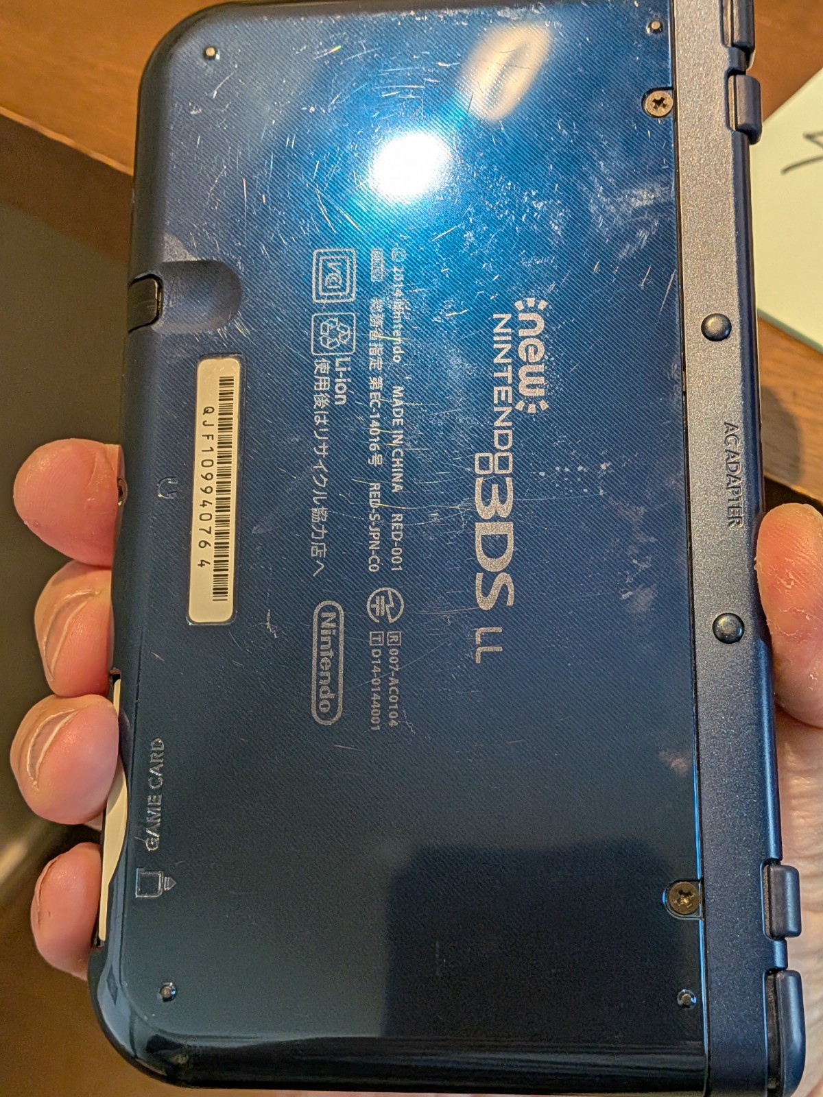 【Excellent5】Nintendo NEW 3DS LL XL Blue Handheld Used Game Console From Japan