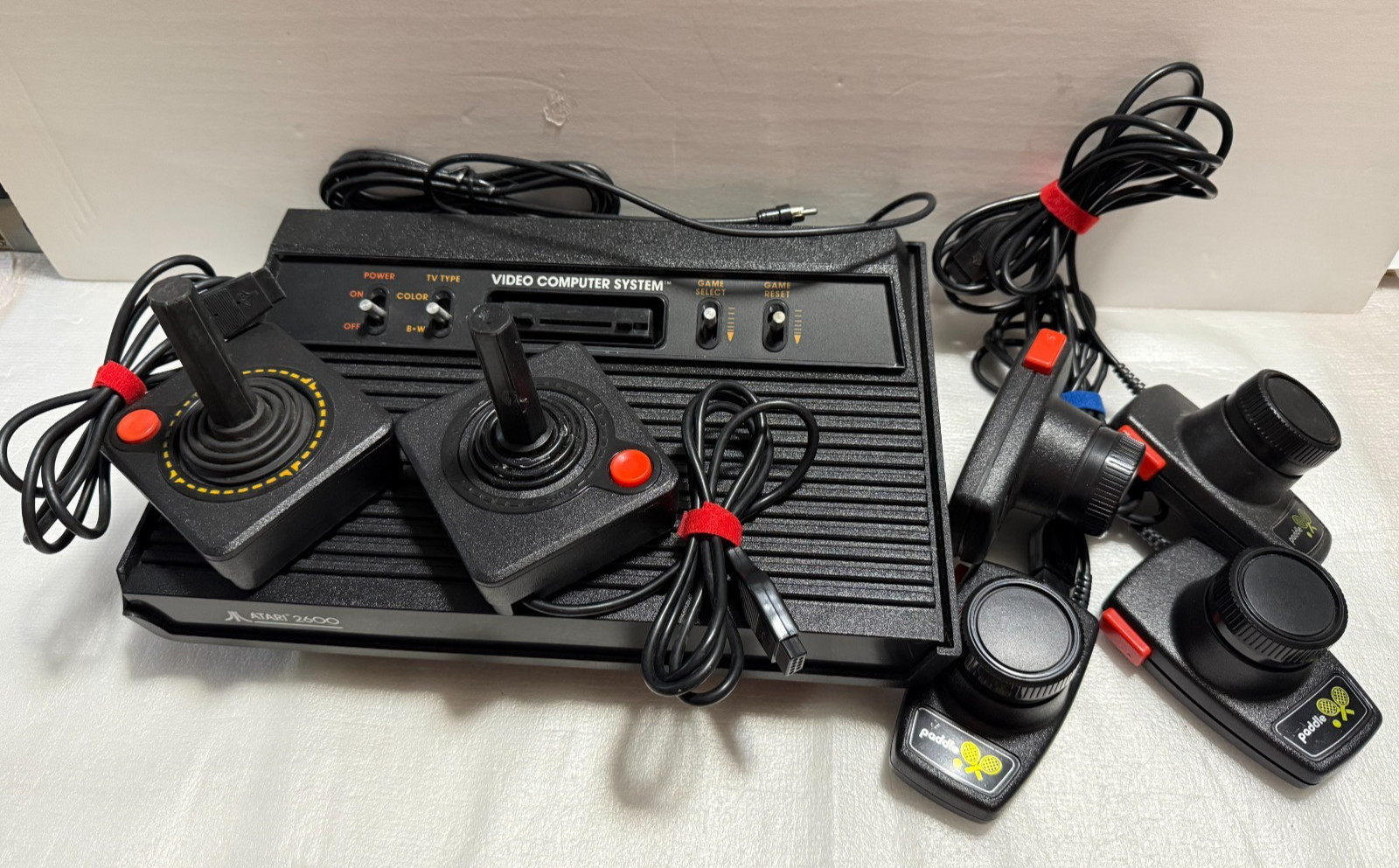 Atari 2600 Darth Vader Console Bundle with Controllers – For Repair or Parts