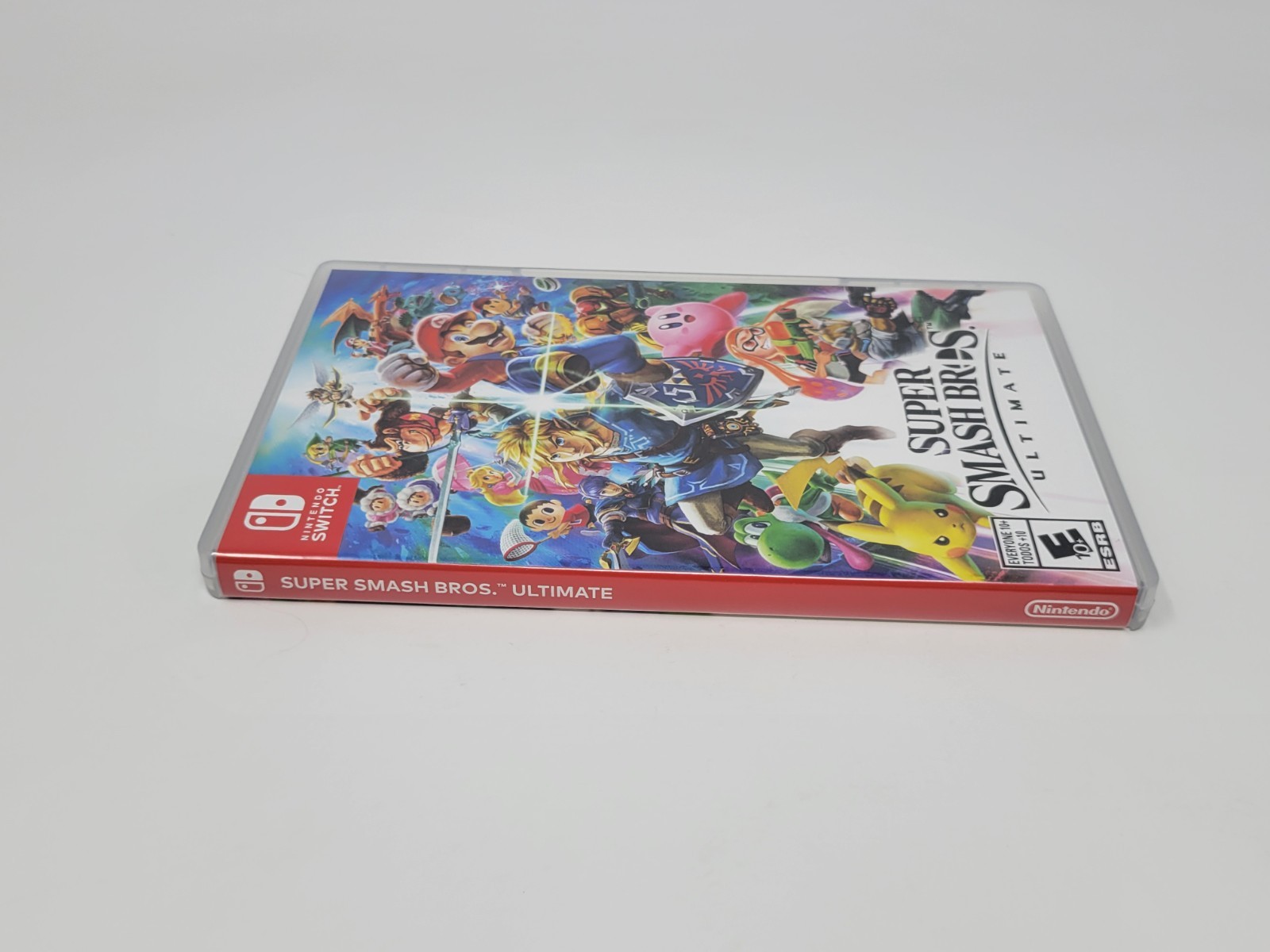 Nintendo Switch Console Neon Blue Red Joycons w/ Mario Odyssey Smash & Strikers