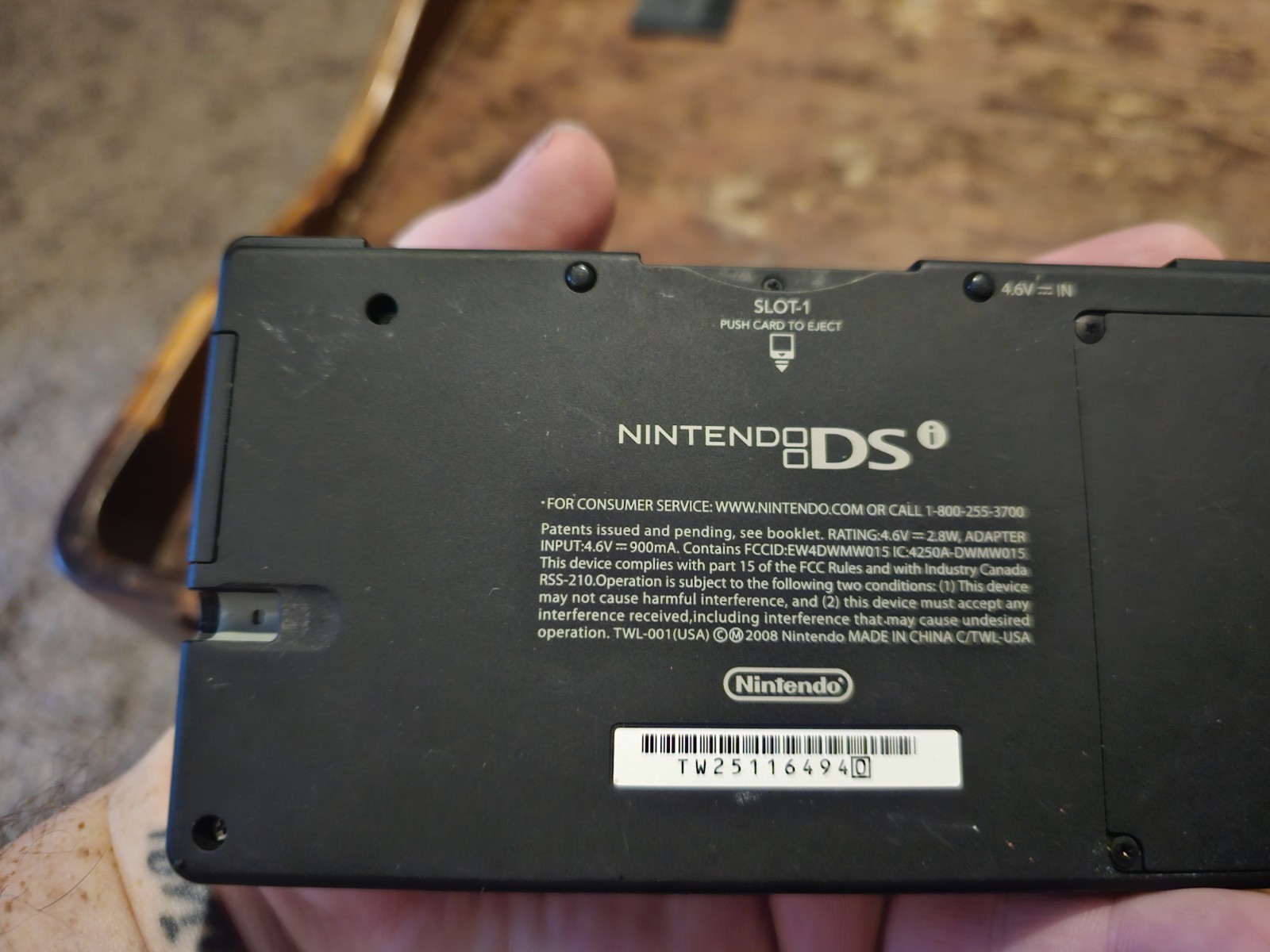 Nintendo DSi Launch Edition Black Handheld With Charger