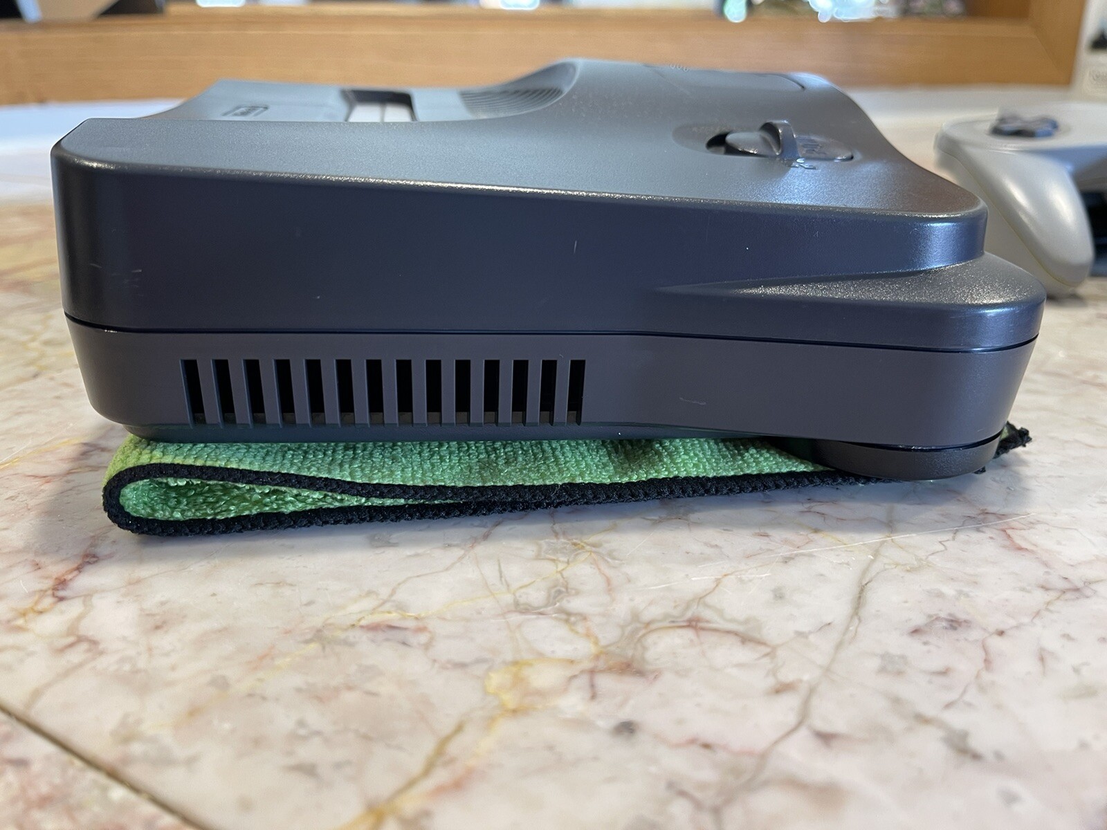 Nintendo N64 Charcoal Gray Console w/Gray & Atomic Purple Controllers – Cleaned