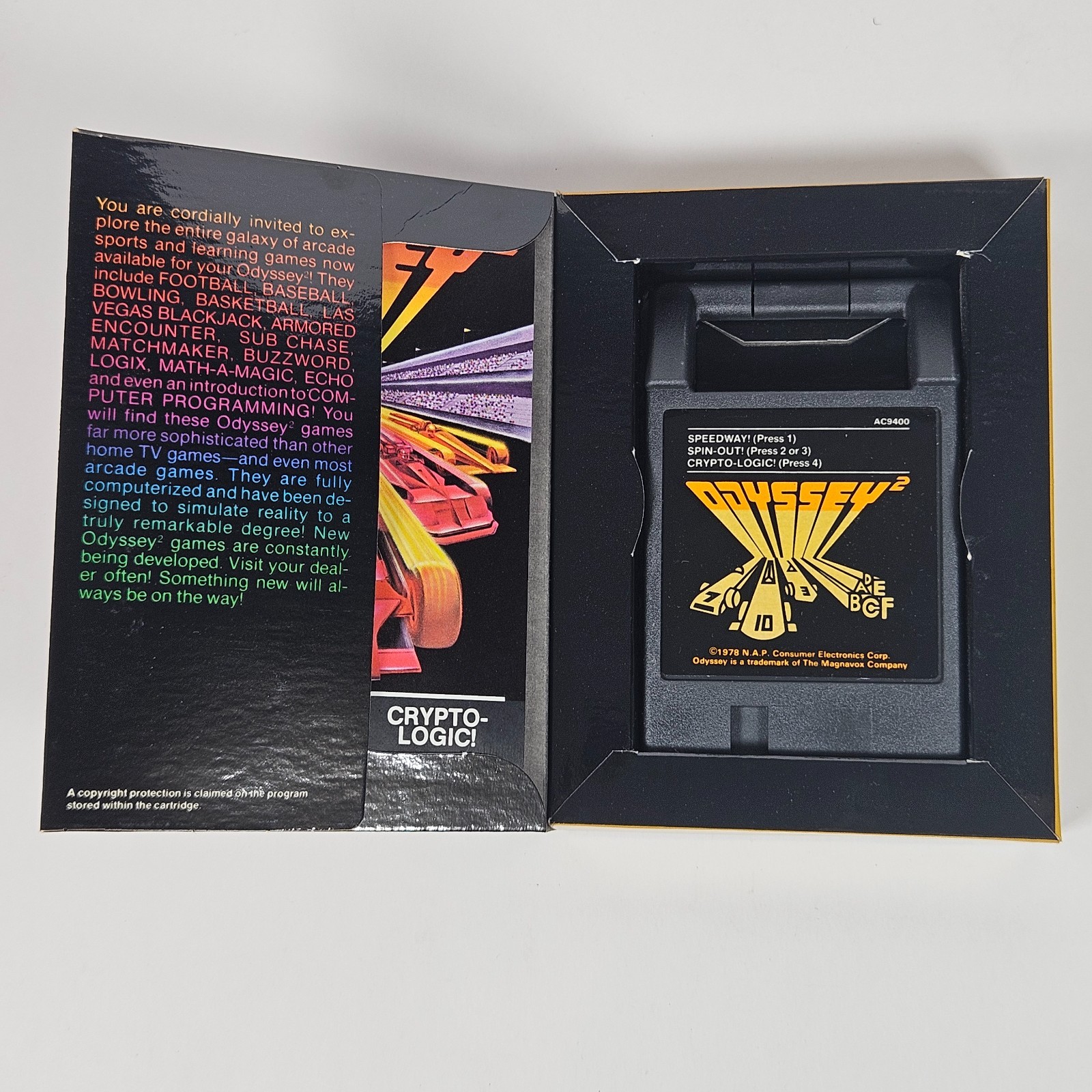 Magnavox Odyssey 2 CIB Launch Edition With Styrofoam, Plastic, and Paperwork