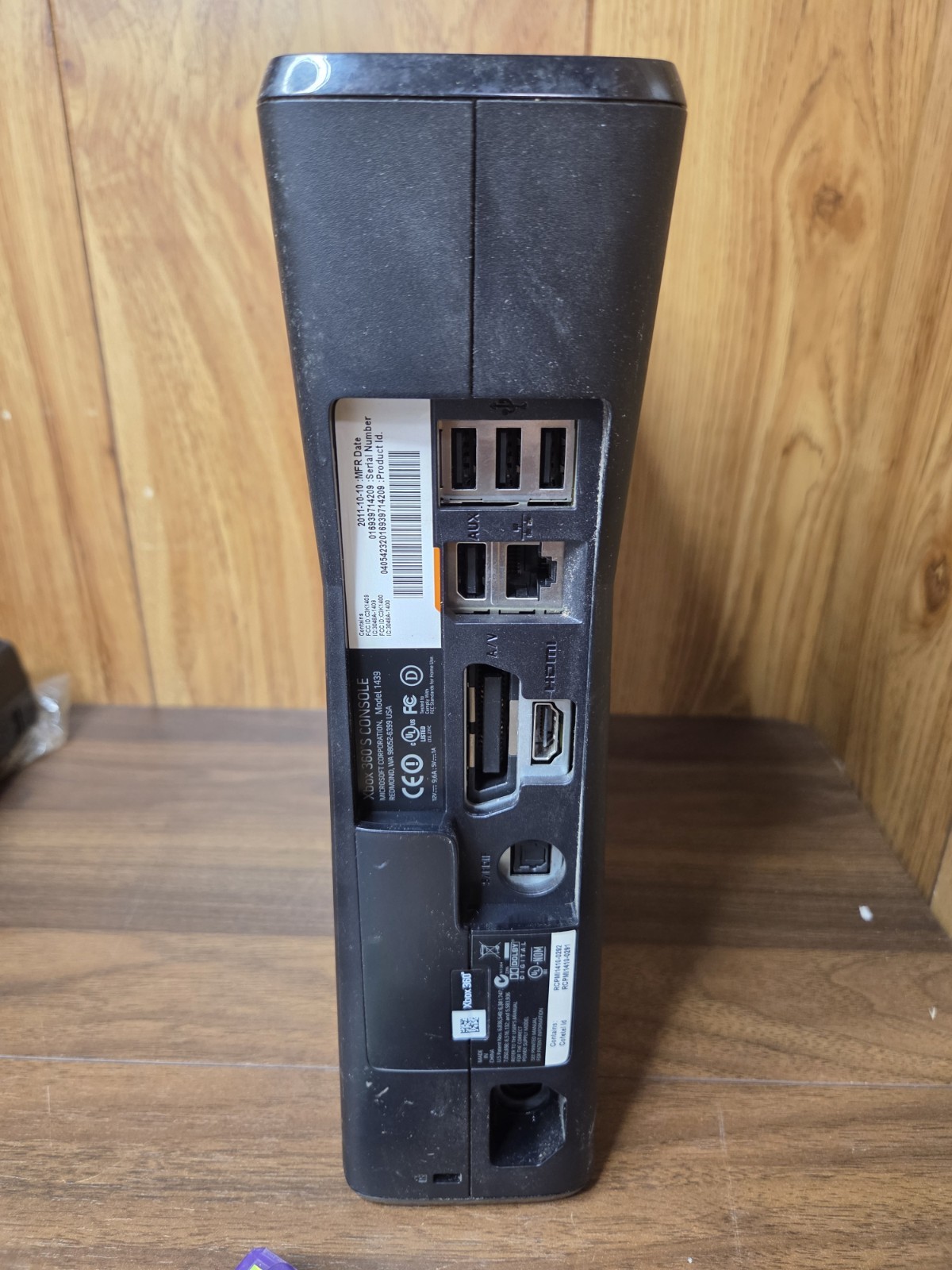 Xbox 360 S Slim Black Model 1439 Console Power Adapter Kinect 2 Games Lot WORKS