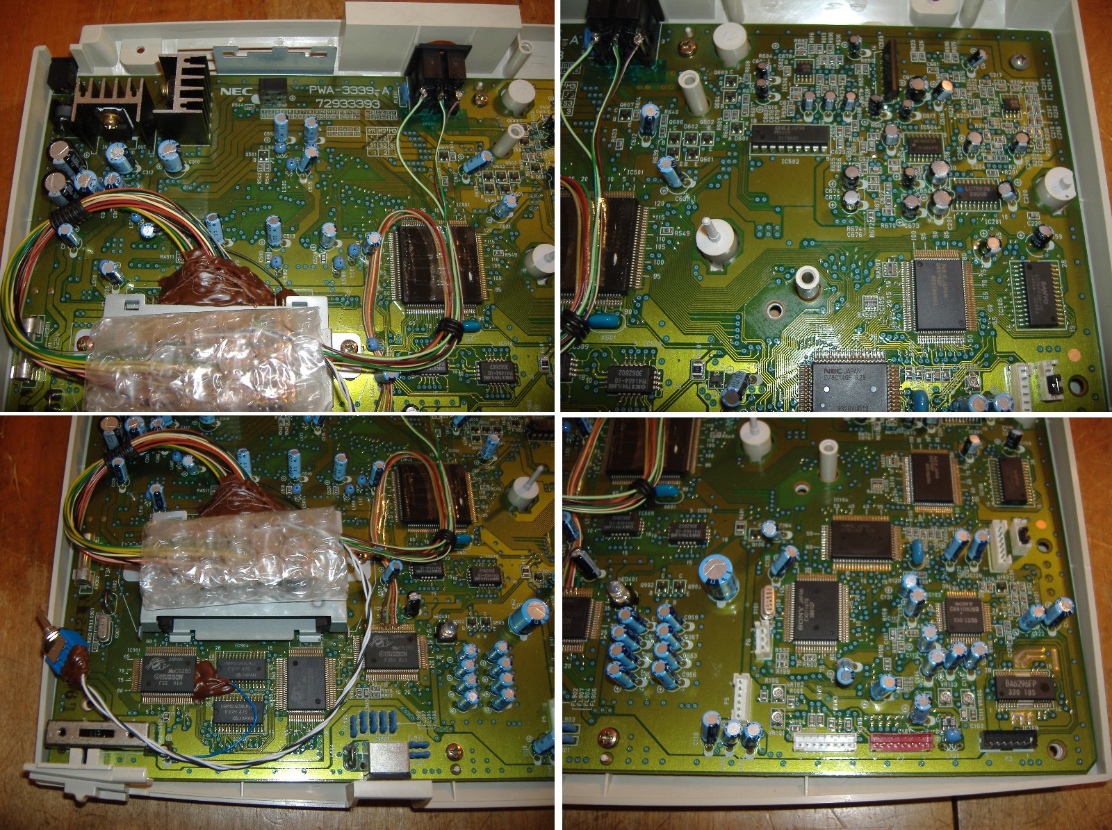 CUSTOM PCE PC ENGINE DUO-R TURBO SYSTEM CONSOLE GRAFX REGION SWITCH SCART CABLE