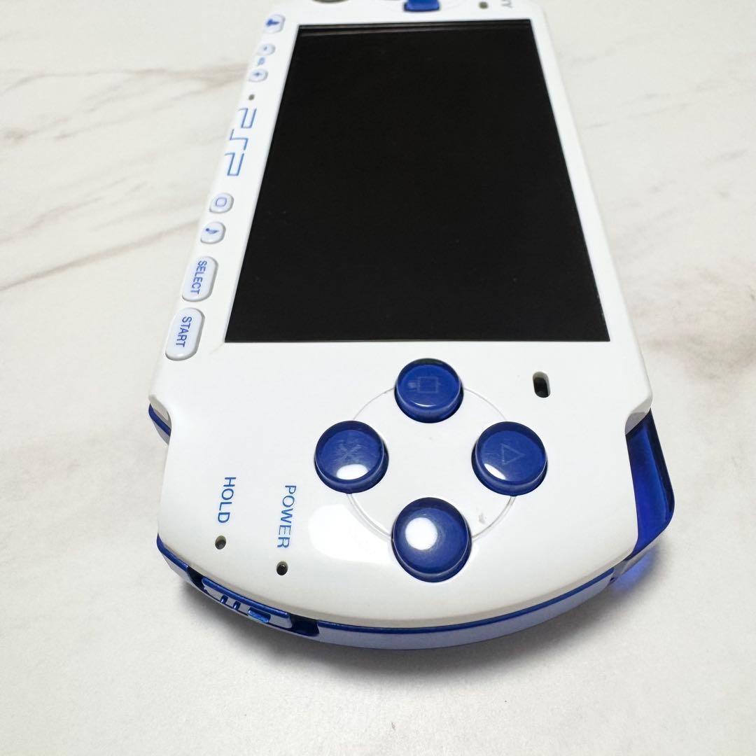 Sony PSP-3000 White Blue Console Tested Working Region Free
