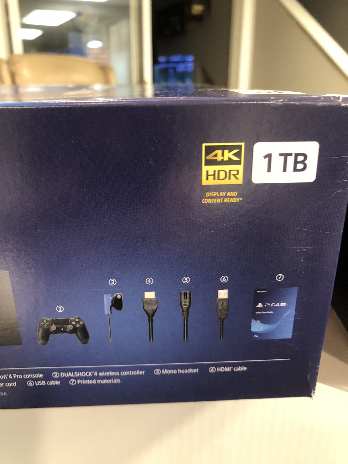 SONY PS4 4K HDR 1 TB – Includes 2 Controllers & 15 Classic Games