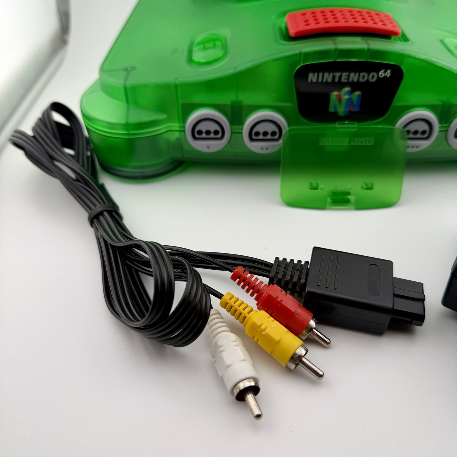 OEM Nintendo 64 Funtastic Jungle Green Console w/ Expansion Pack & Controller