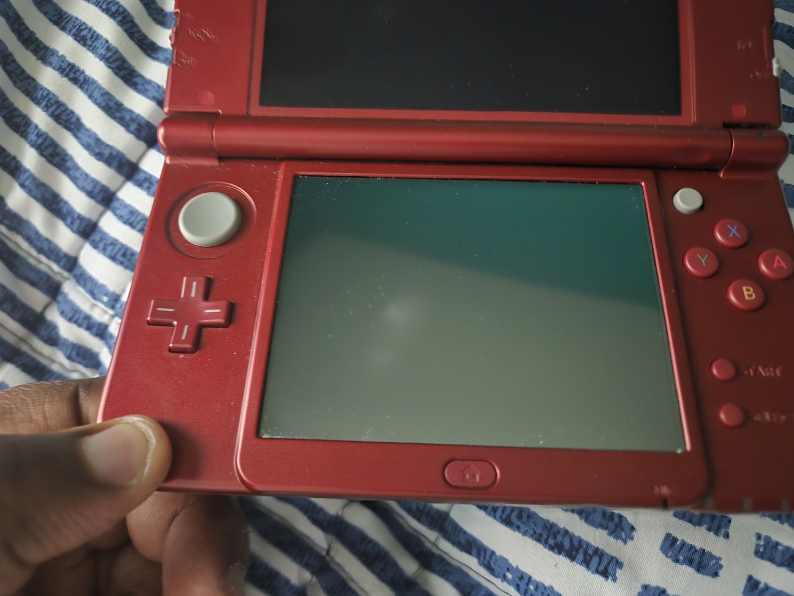Dual IPS New Nintendo 3DS XL LL Metallic Red Console US MOTHERBOARD GREAT COND