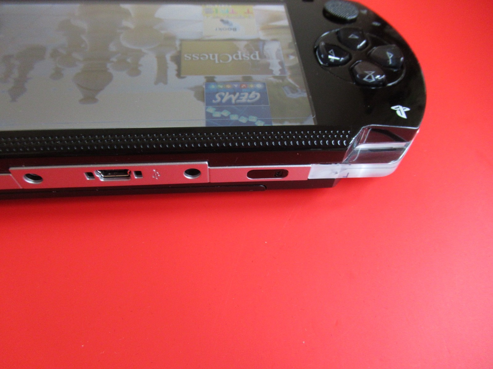 PSP 1000 Piano Black w/ Ark-4 USB power/data HQ battery 32gb, WORKING