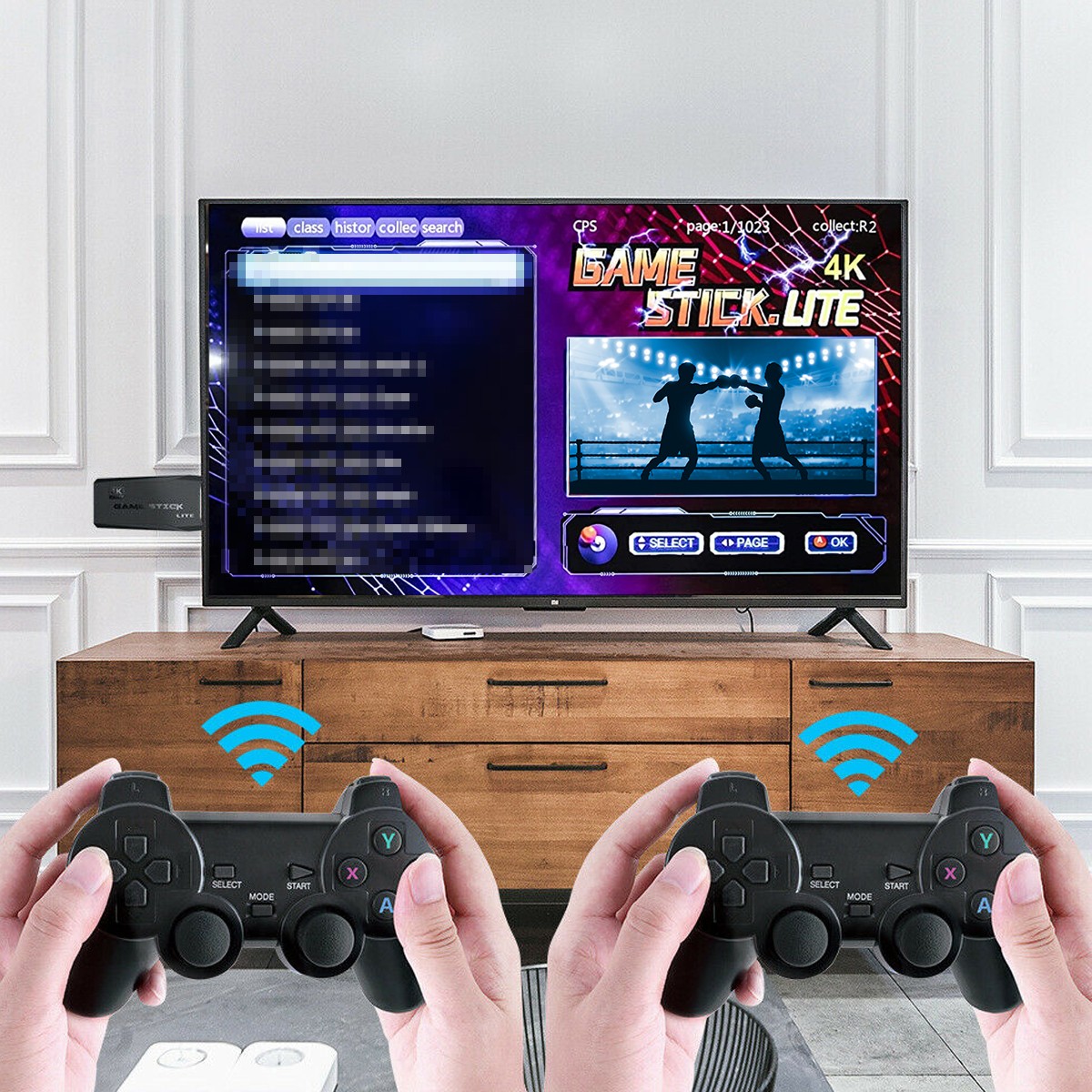 Video Game Console Retro 40000+ Games TV Stick 4K HDMI &2 Wireless Controller