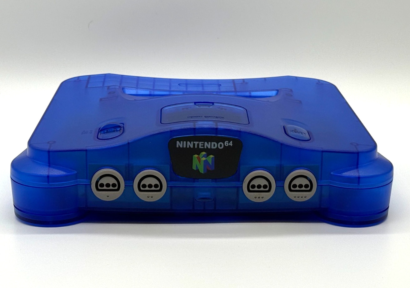 NEW Nintendo 64 N64 Limited Clear Dark Blue Custom Multi-Color LED Rare