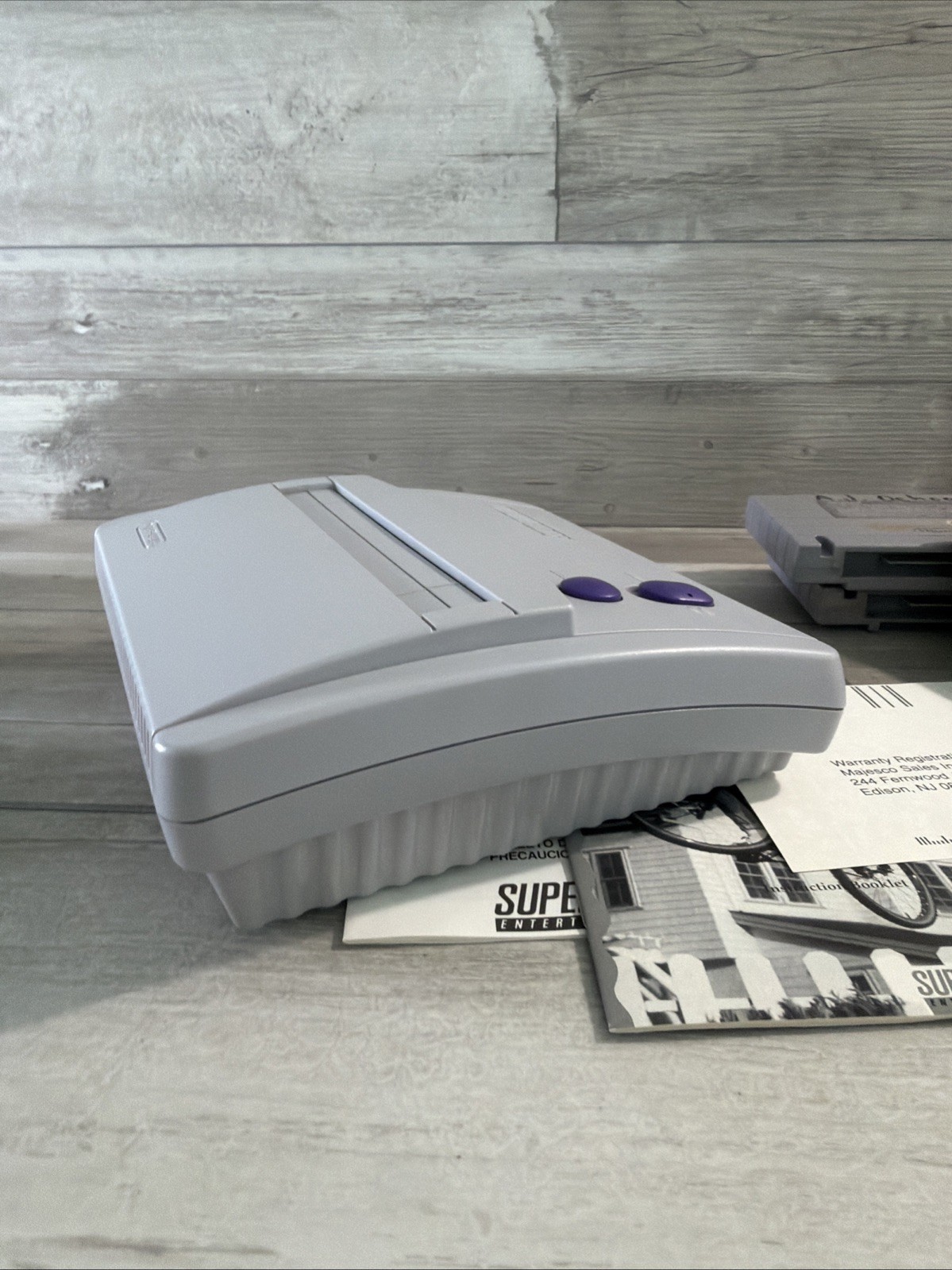 Super Nintendo SNES Mini JR Console System SNS-101-Bundle Lot- Cleaned & Tested