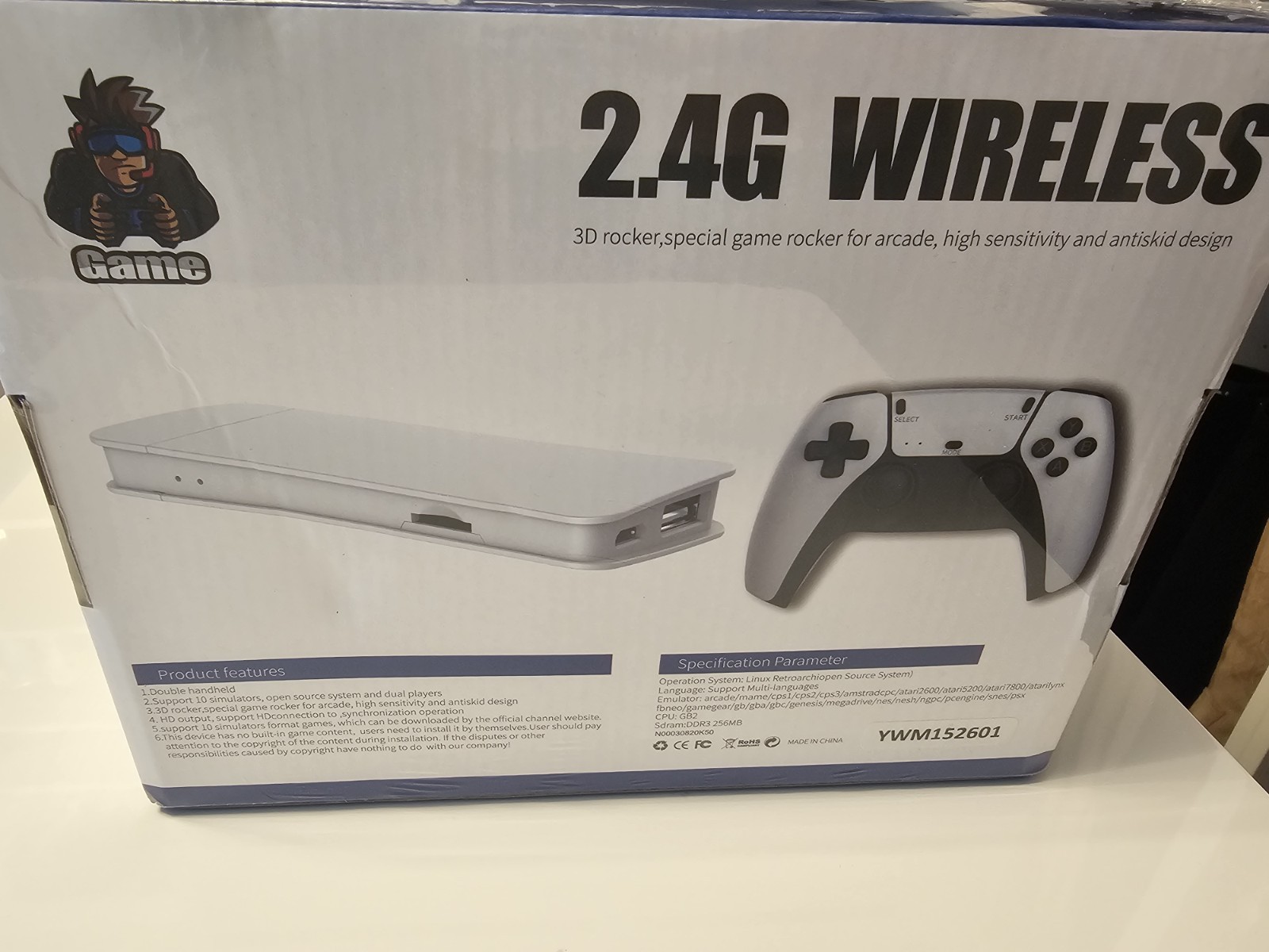 Game Stick Pro 2.4G Wireless 4K Microconsole Double Rocker 3D Audio Wi-Fi