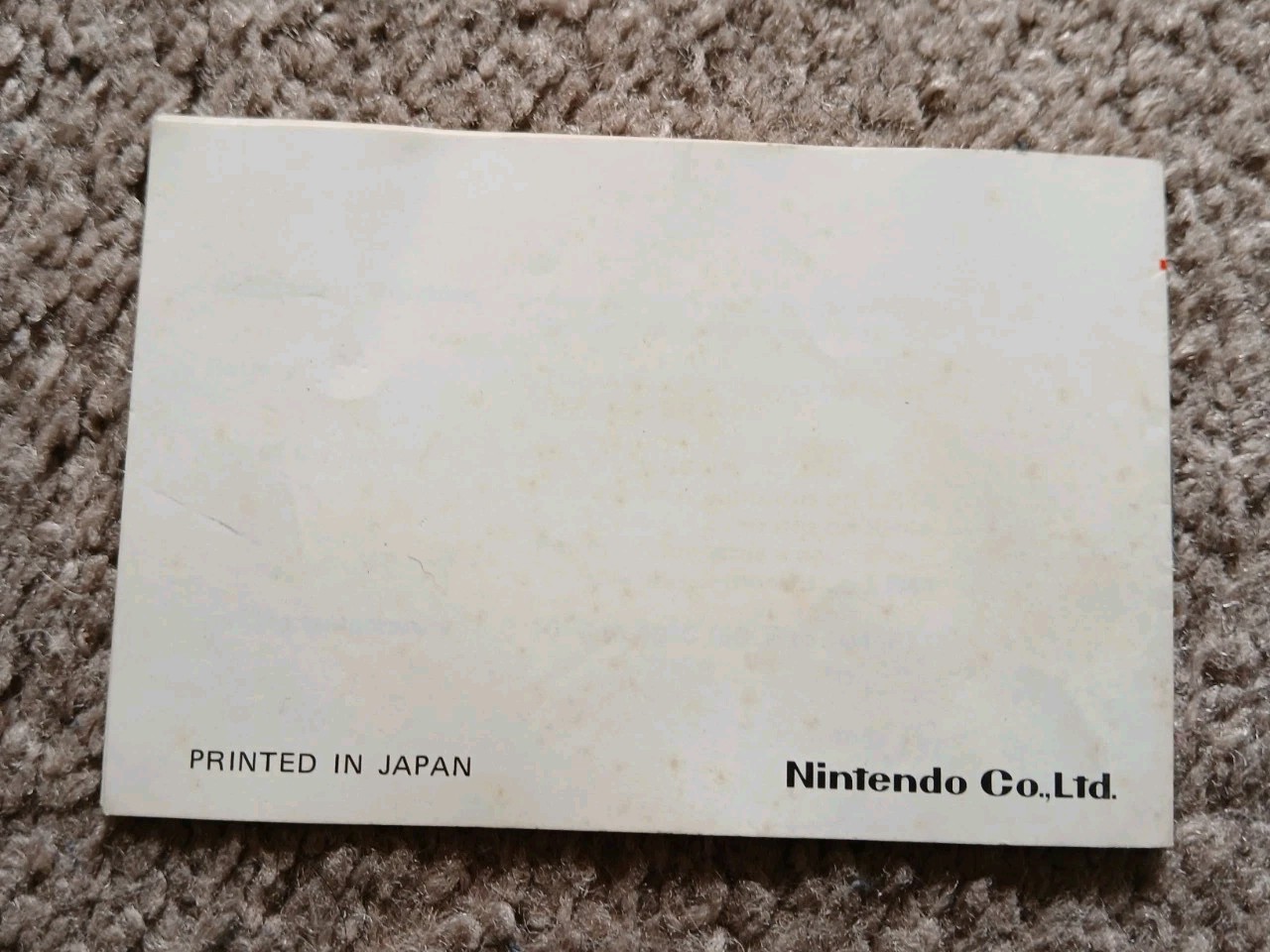 Vintage 1987 Nintendo Game & Watch Bomb Sweeper BD-62 MANUAL PAPER INSERT ONLY!!