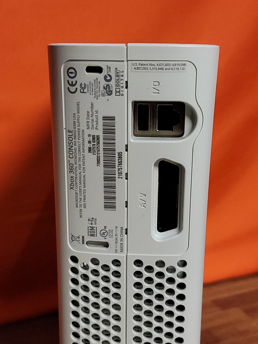 Microsoft Xbox 360 RROD Red Ring of Death White Console Only ~ Please Read!