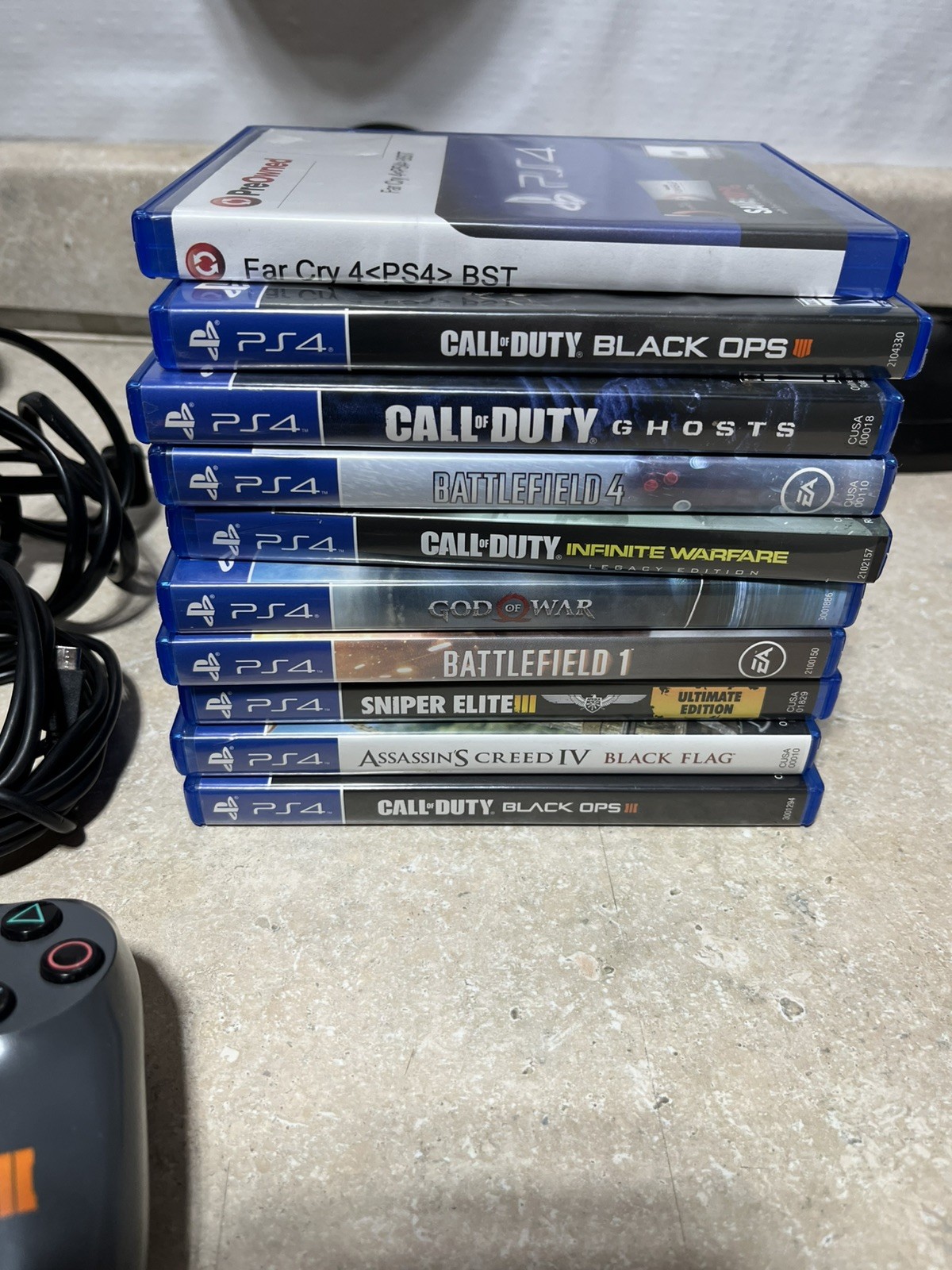 Sony PlayStation 4 Call Of Duty Black Ops 3 Edition 1TB Console PS4 W/ 10 Games