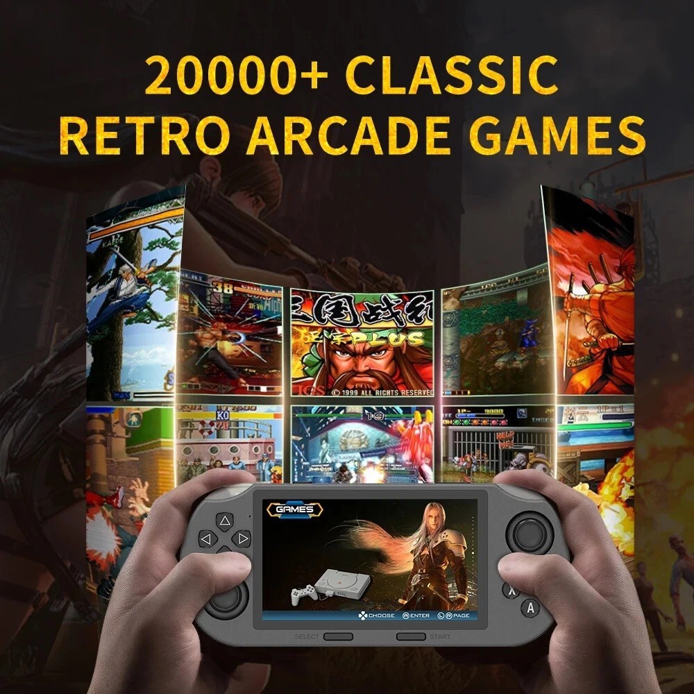 New SF3000 Retro Game Handheld Console Player Emulator 4.5 Inch With 20000 Games