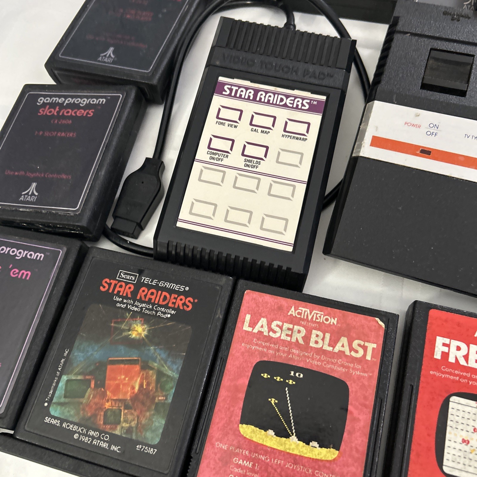 Atari 2600 JR Rainbow Console w/ Paddles, 48 Games & Some Manuals