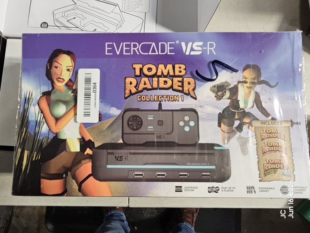 Evercade VS-R Retro Gaming Console with – Includes 1 controller and Tomb Raider