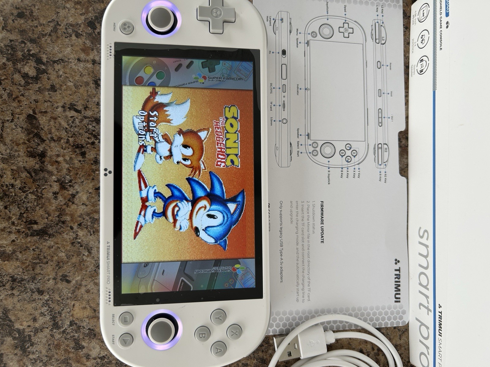 Trimui Smart Pro TG5040 Handheld Video Game Console White