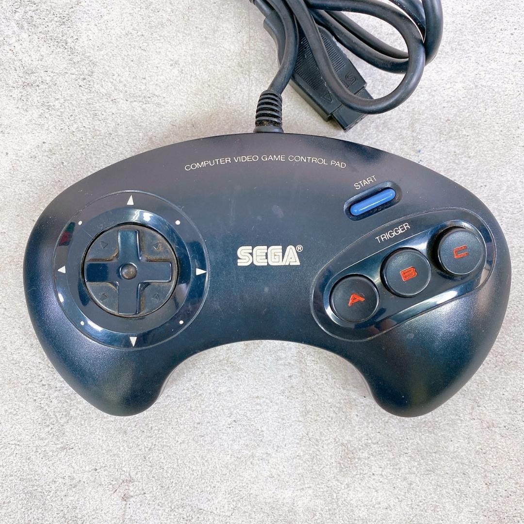 SEGA Mega Drive Console HAA-2510 Genesis MD Controller w/Box Working Tested Used