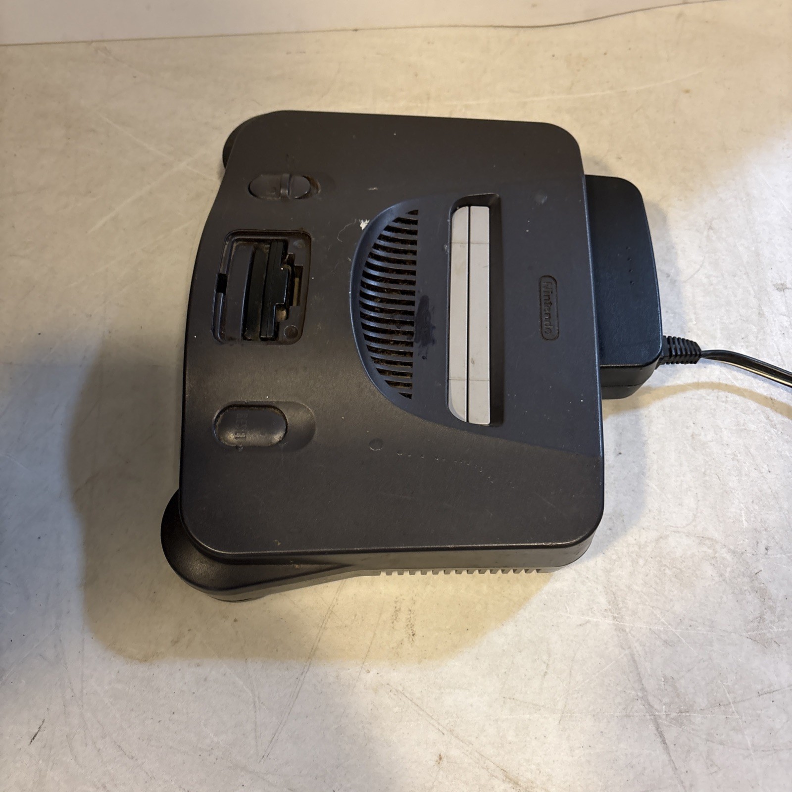 Nintendo 64 System – Home Console – Charcoal Gray – POWER CORD ONLY – TESTED!