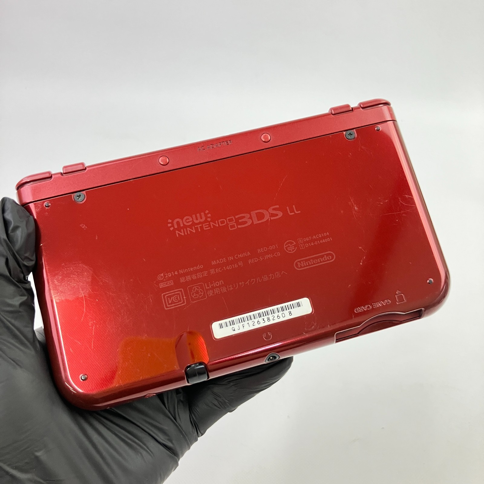 Nintendo new 3DS LL XL Metallic Red Console Rank A Region Japanese Only 43