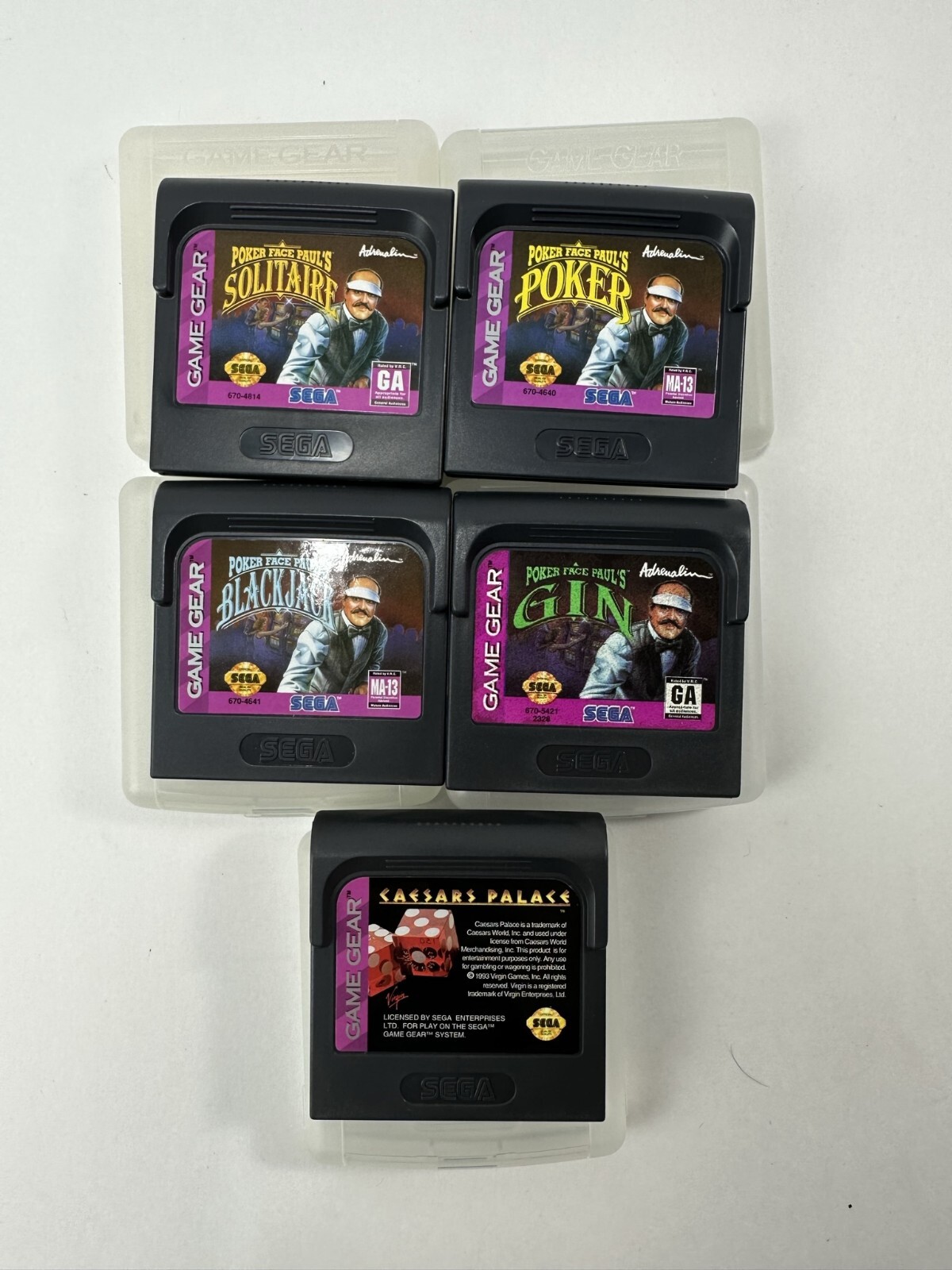 Sega Game Gear – Portable Video Game System, Tested & Working with 10 games