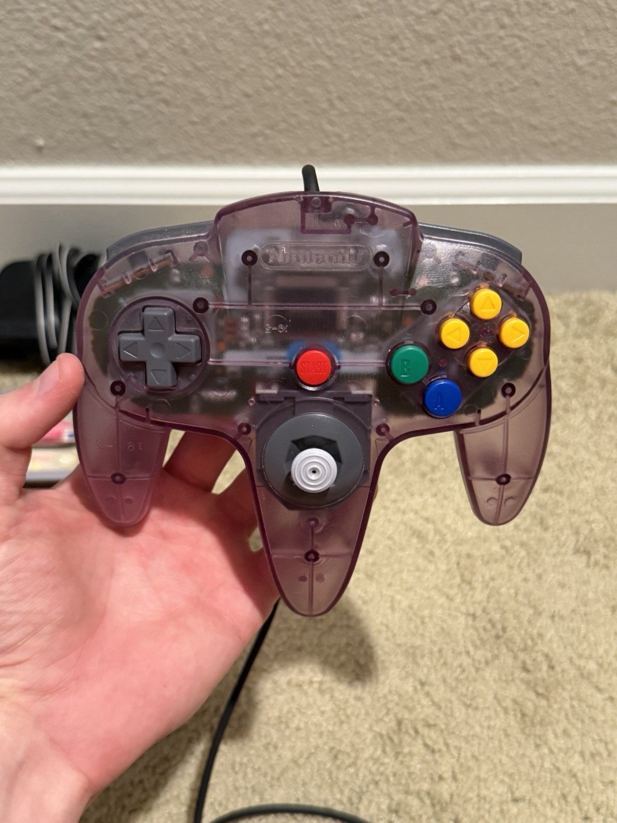Nintendo 64 N64 Console Bundle 2 OEM Controllers Jumper Pak Cruis’n USA Tested