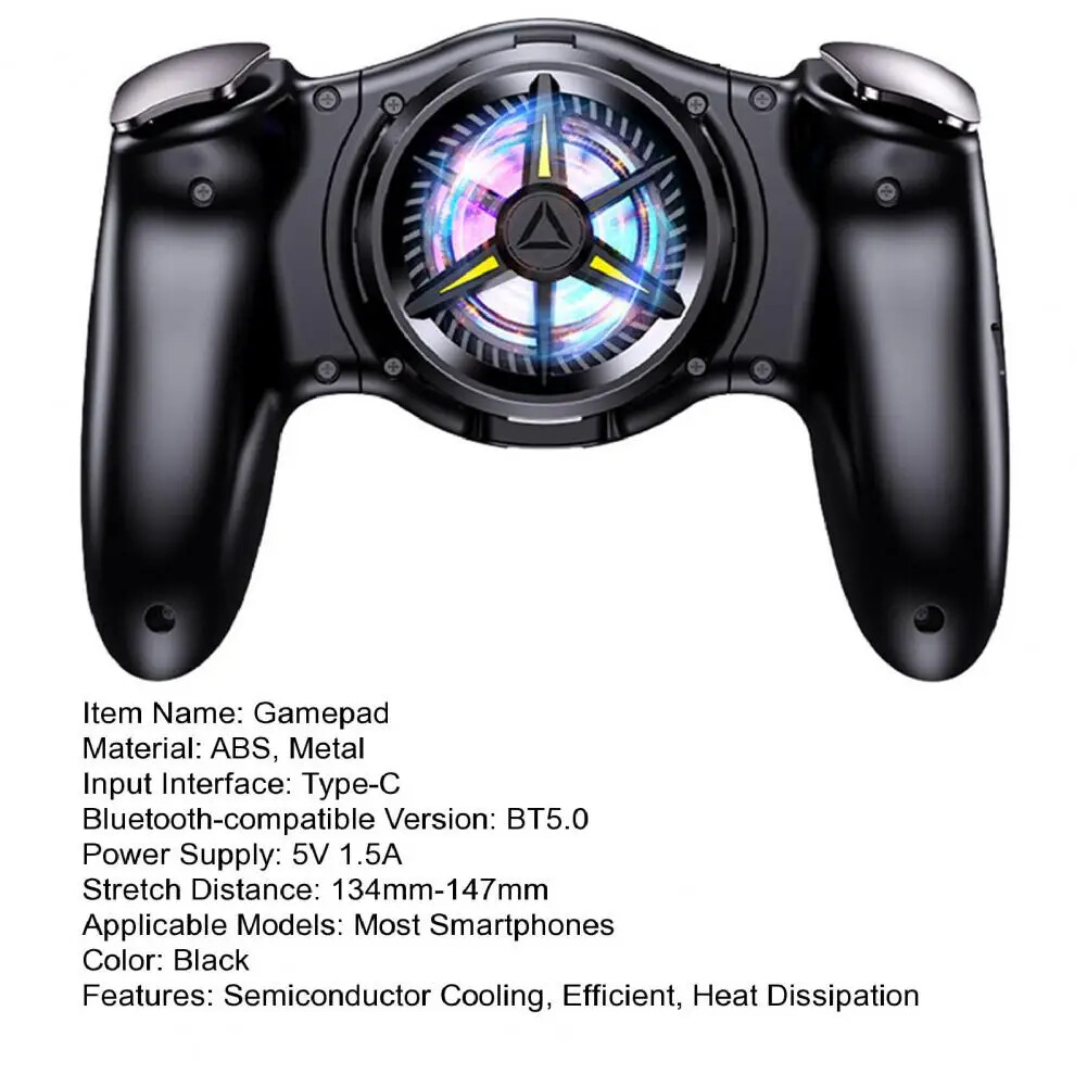 CAMWING Phone Gaming Controller Bluetooth Joysticks Radiator Gamepad iOS Android